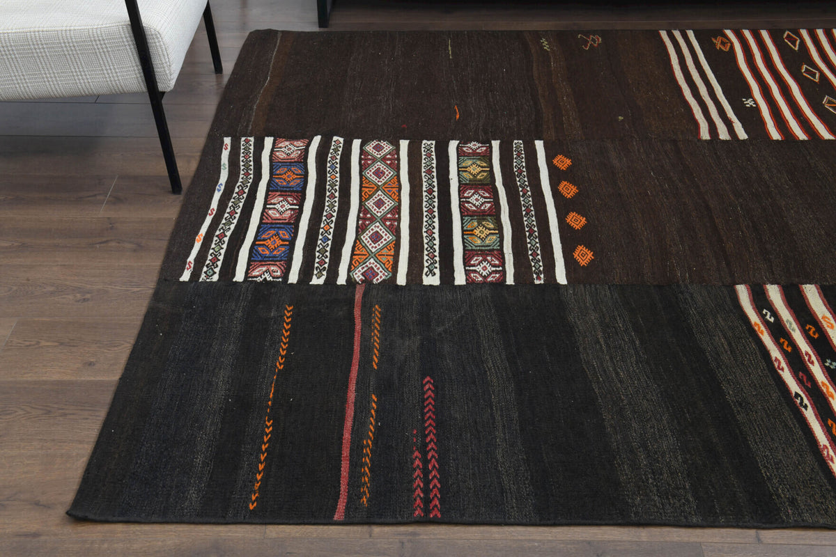 199x231 cm vintage Anatolian kilim rug – Anthopnoe, flatweave, wool