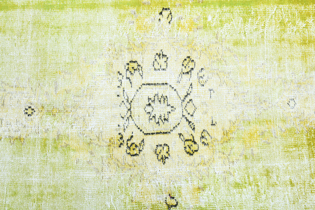 Authentic Anatolian distressed vintage area rug (1950s) with abstract design – one-of-a-kind at Fame Rugs