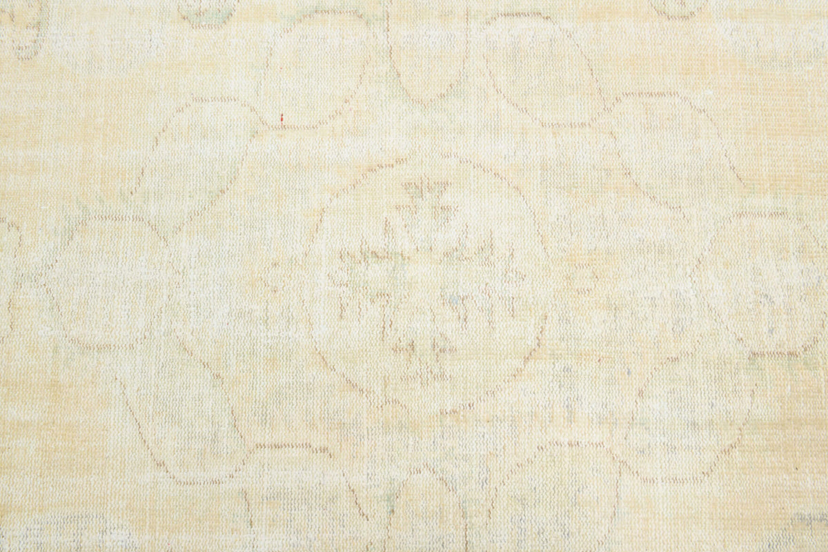 Beige Ecru Handmade Antique Area Rug