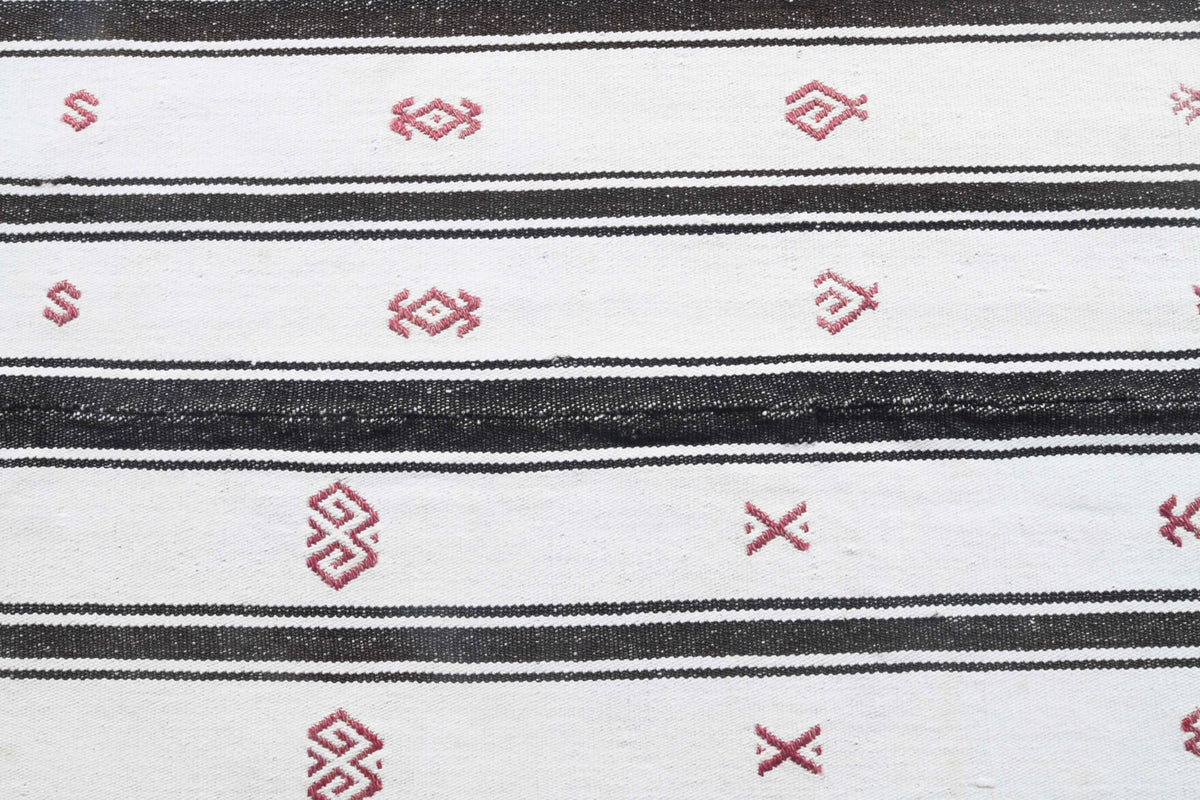 Handmade Vintage Flatweave Rug