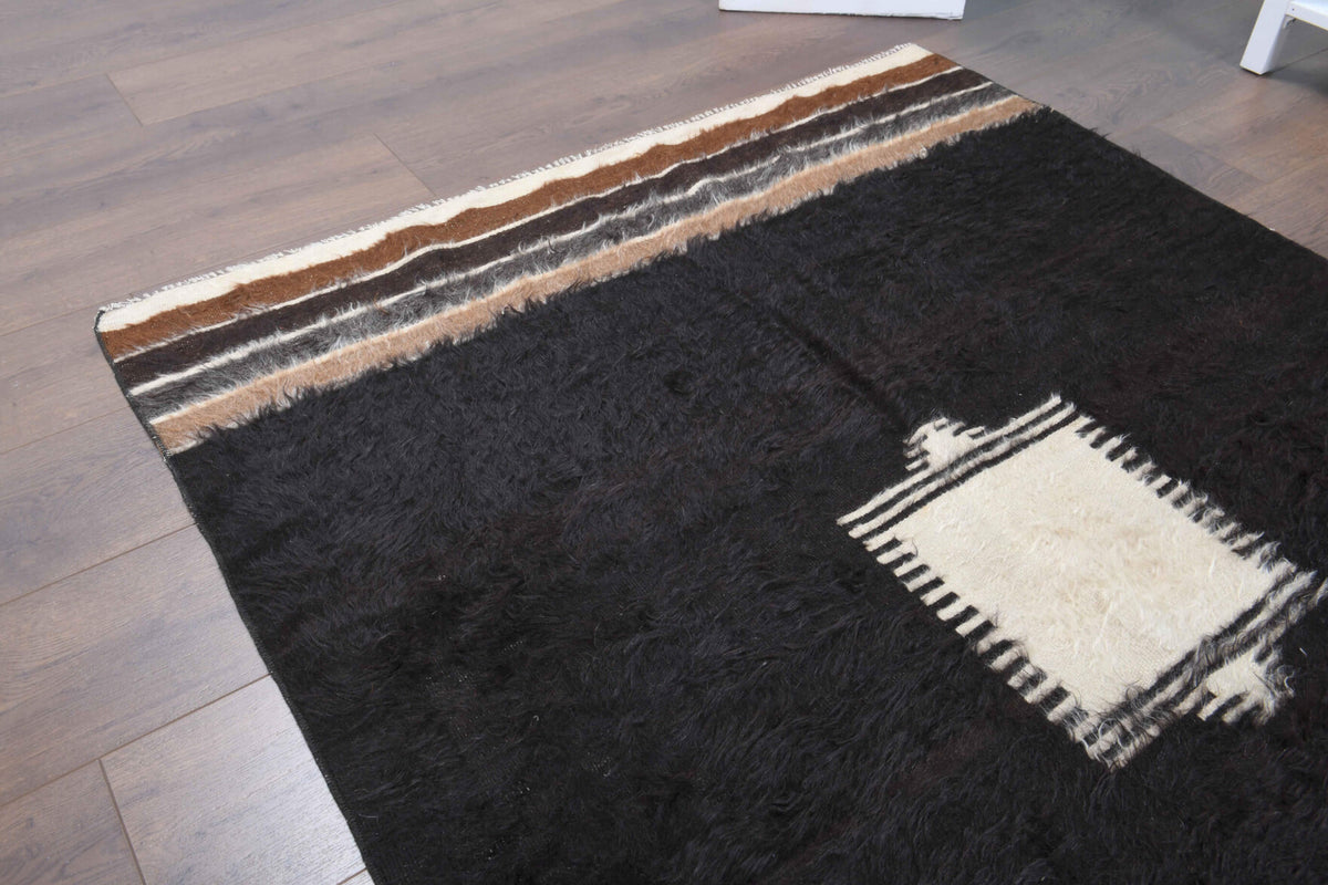 124x168 cm vintage Anatolian kilim rug – Alexia, flatweave, wool