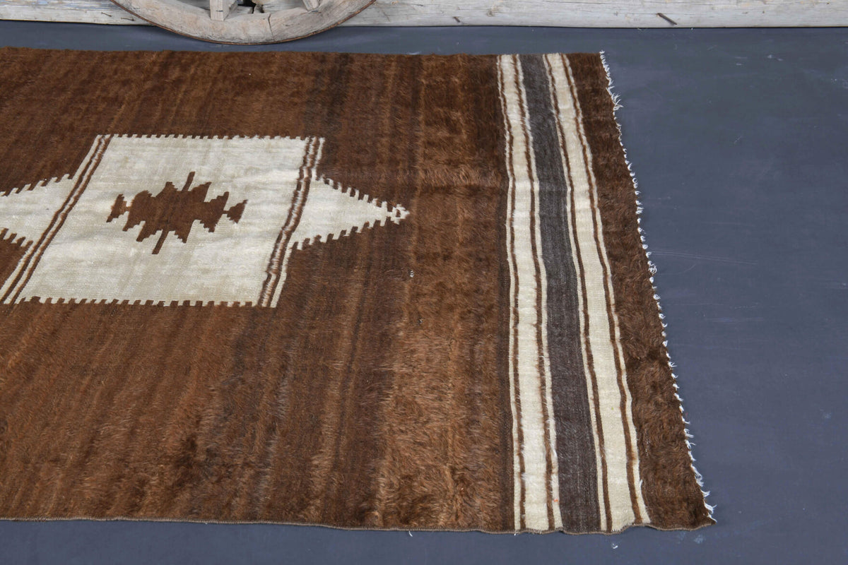 Brown Medallion Kilim Rug