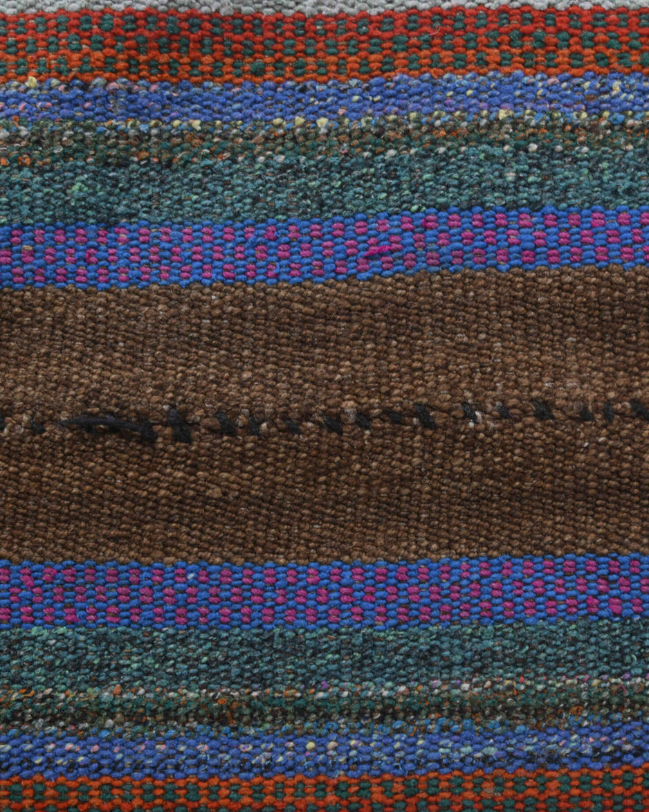 Handwoven flatweave wool kilim from Anatolia, Turkey – Handmade Vintage Rug 4'7" x 5'3"