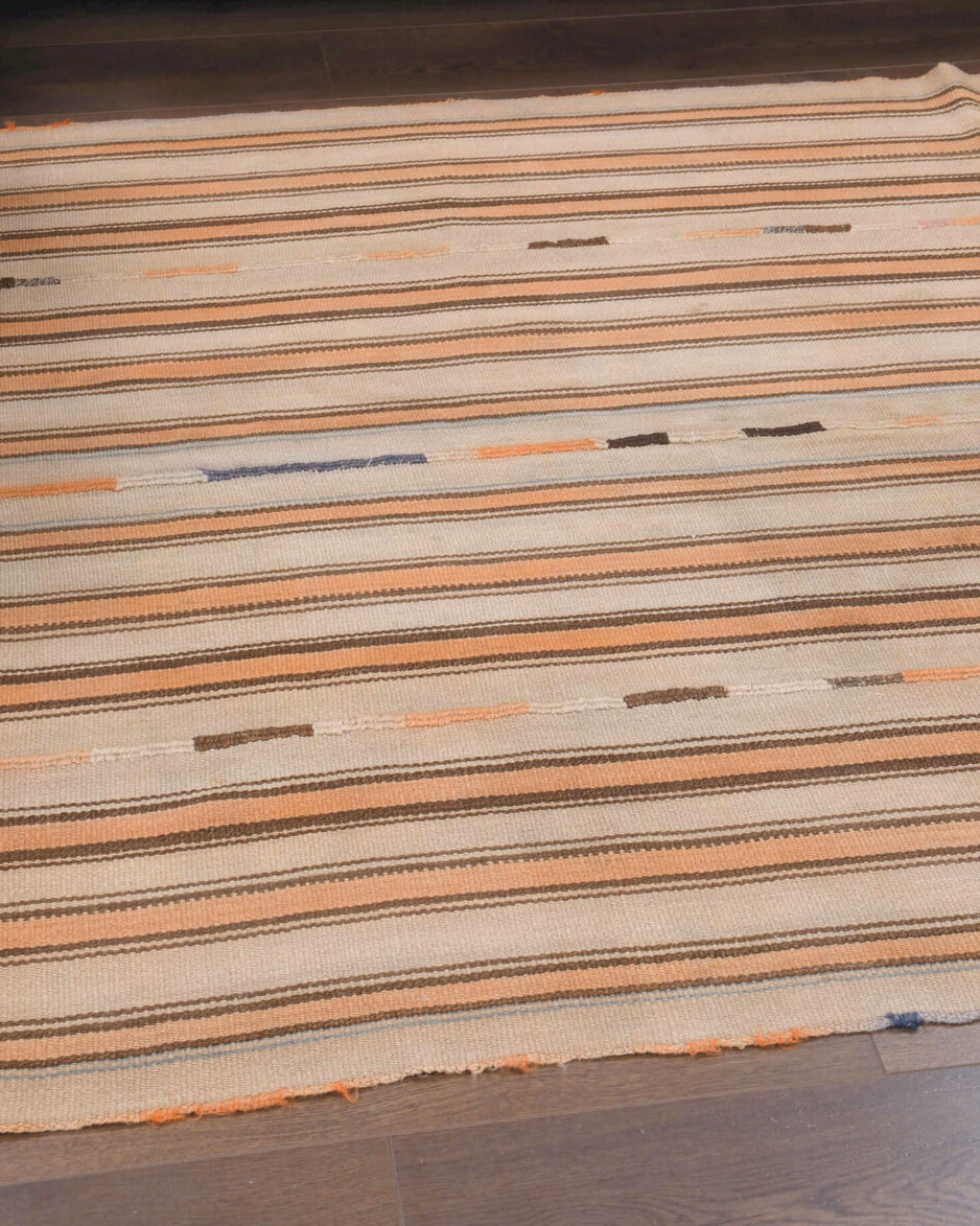 147x233 cm vintage Anatolian kilim rug – Terpsaura, flatweave, wool