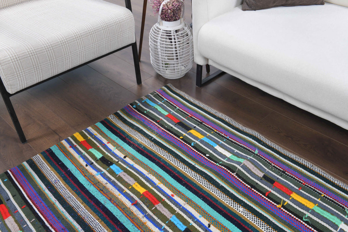 Handmade Vintage Kilim Rug