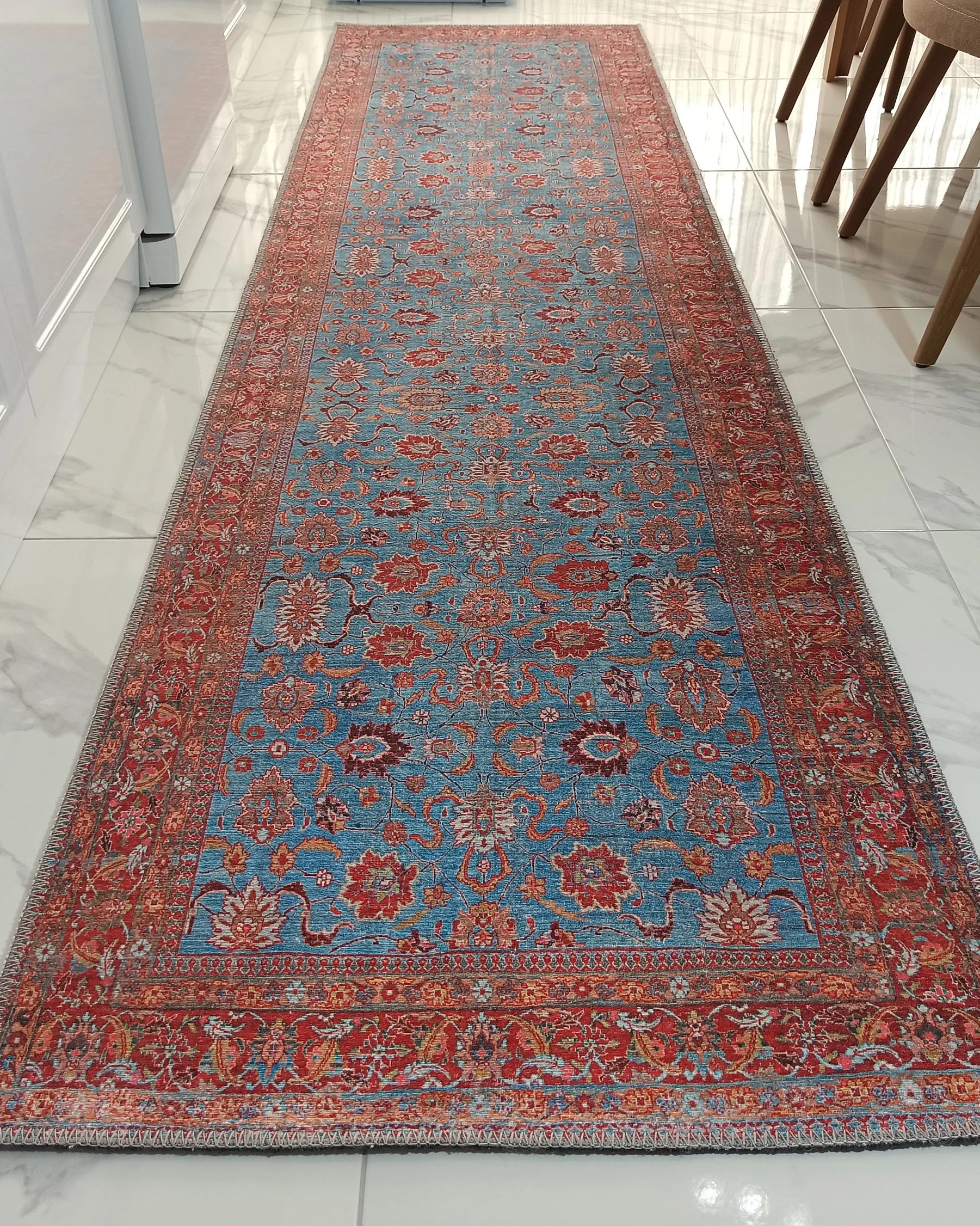 Zara Rug Persian Teal Red Rug Floral Rug