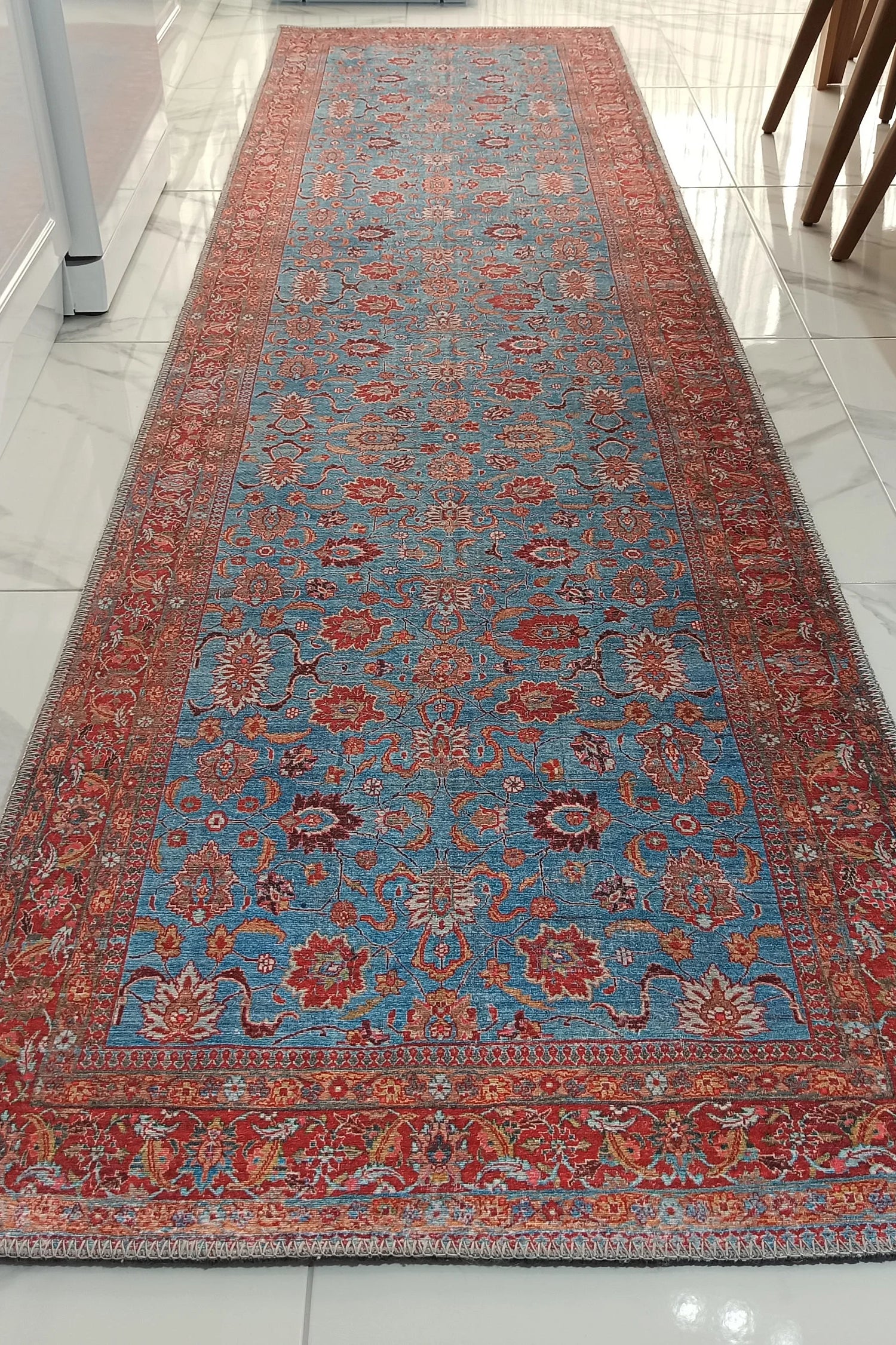 Zara Rug Persian Teal Red Rug Floral Rug
