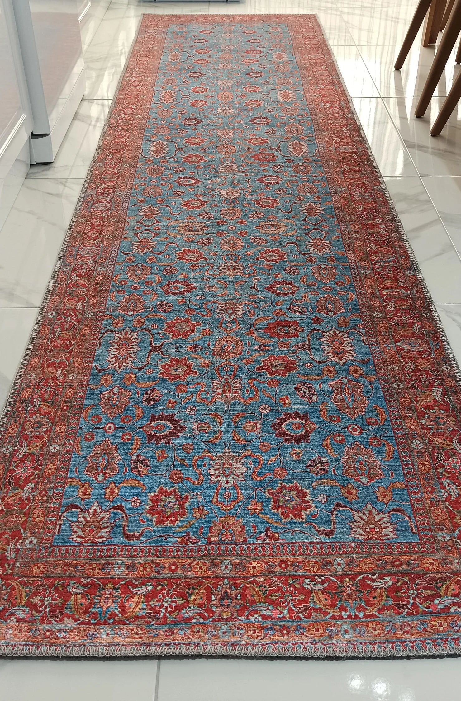 Zara Rug Persian Teal Red Rug Floral Rug