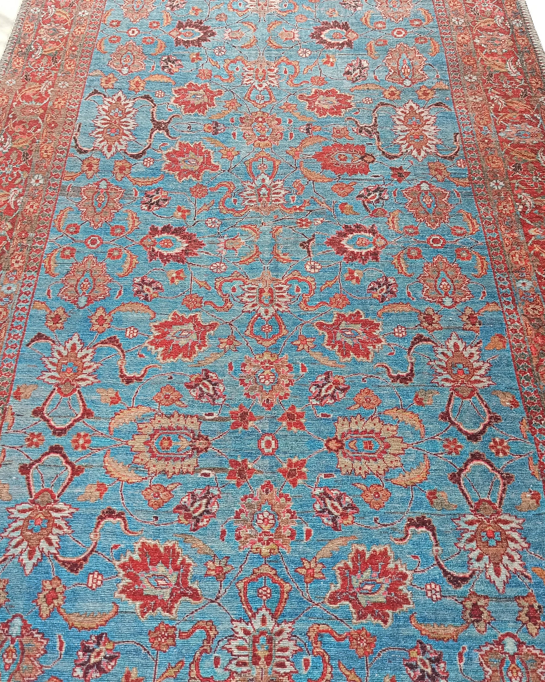 Zara Rug Persian Teal Red Rug Floral Rug