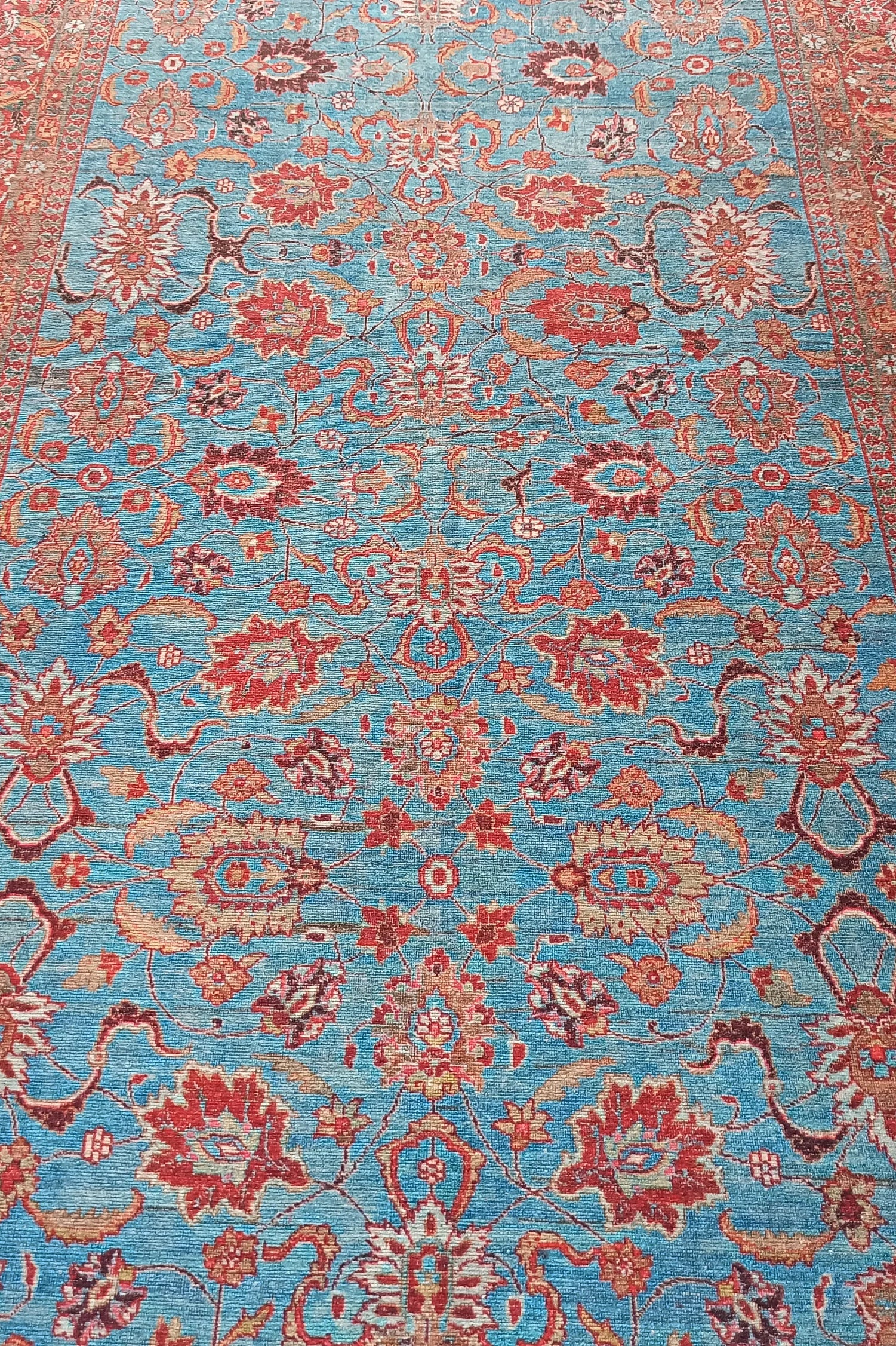 Zara Rug Persian Teal Red Rug Floral Rug