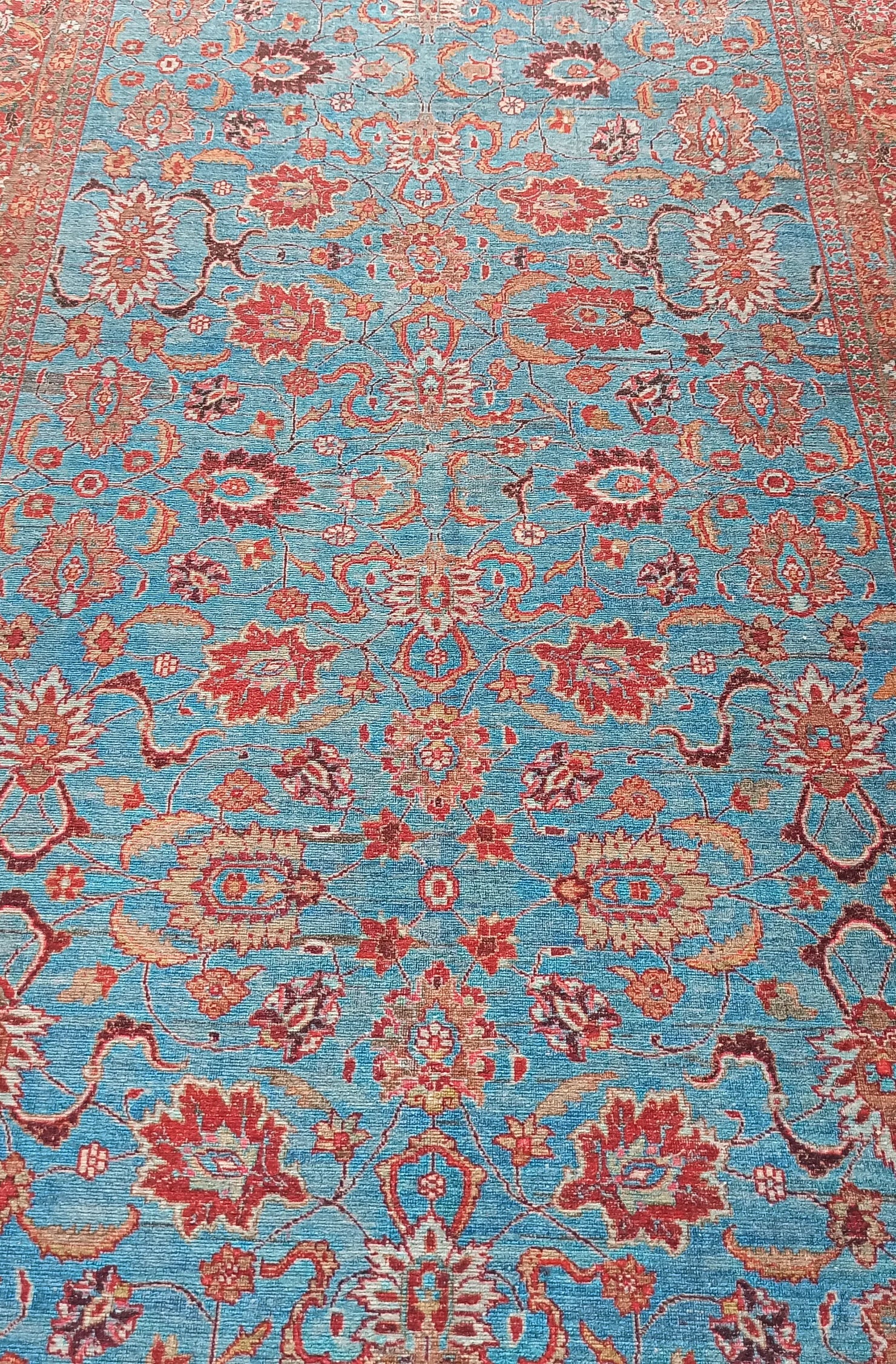 Zara Rug Persian Teal Red Rug Floral Rug