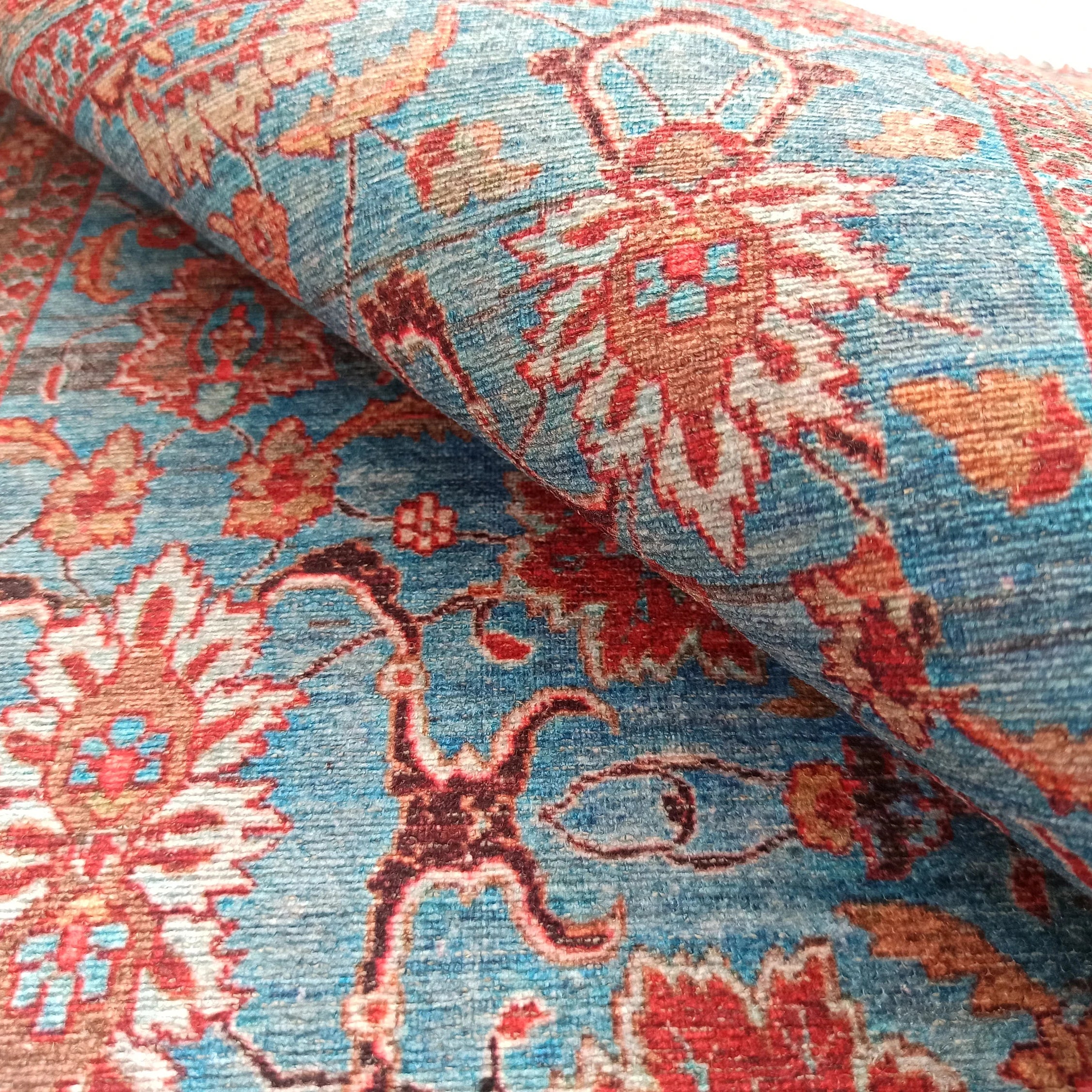 Zara Rug Persian Teal Red Rug Floral Rug