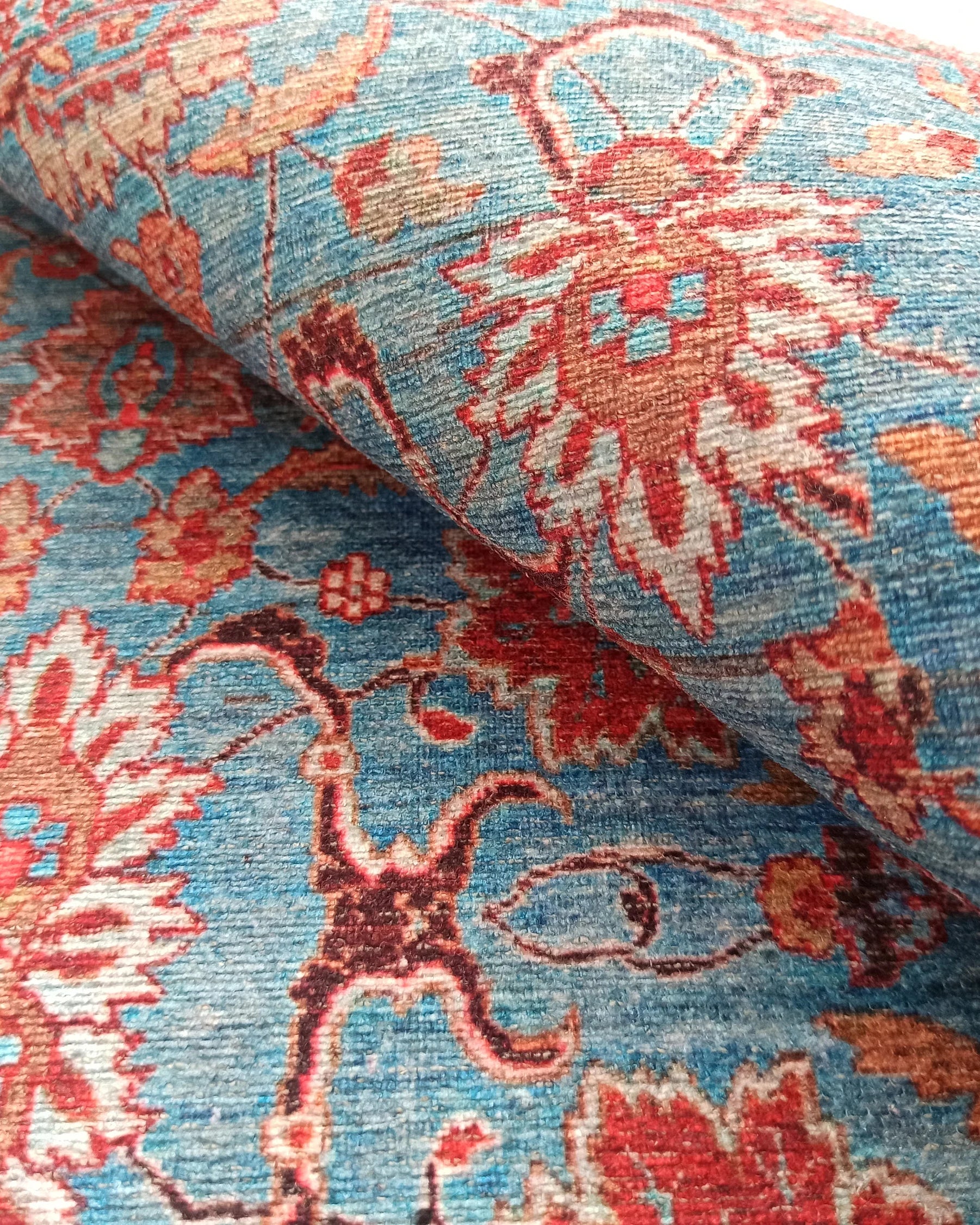 Zara Rug Persian Teal Red Rug Floral Rug