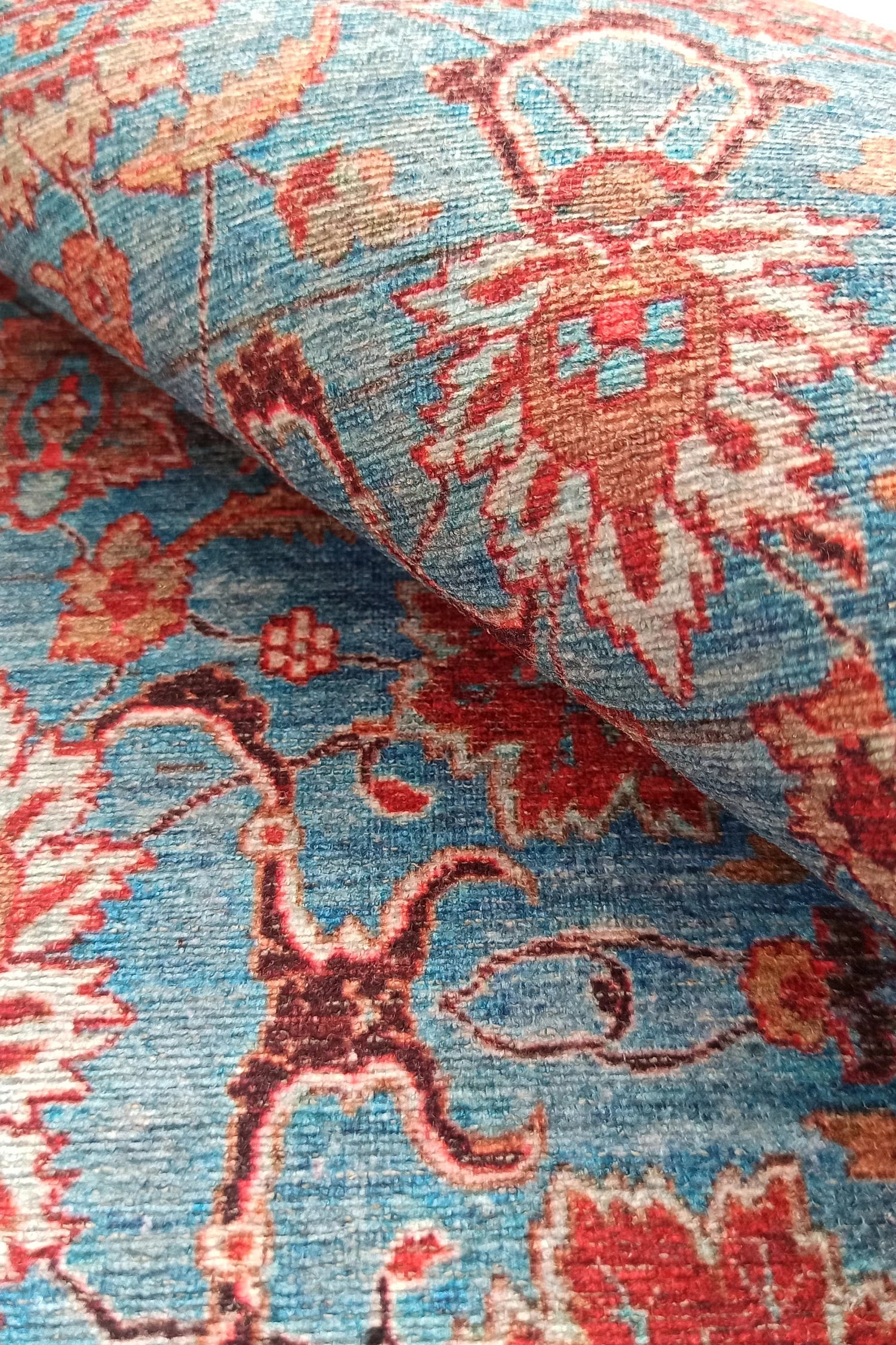 Zara Rug Persian Teal Red Rug Floral Rug