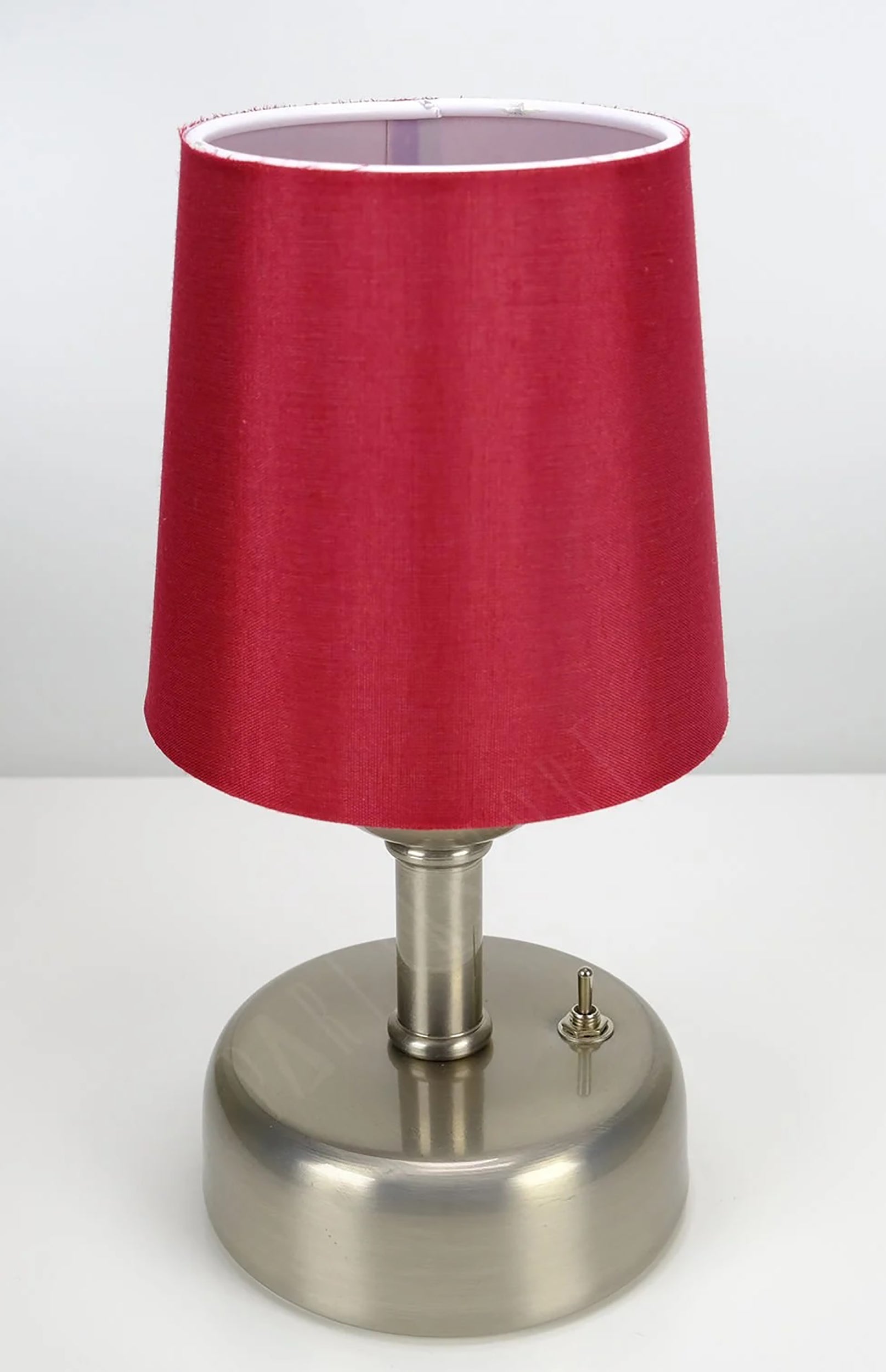 8-inch Vintage Silver Cordless LED Table Lamp