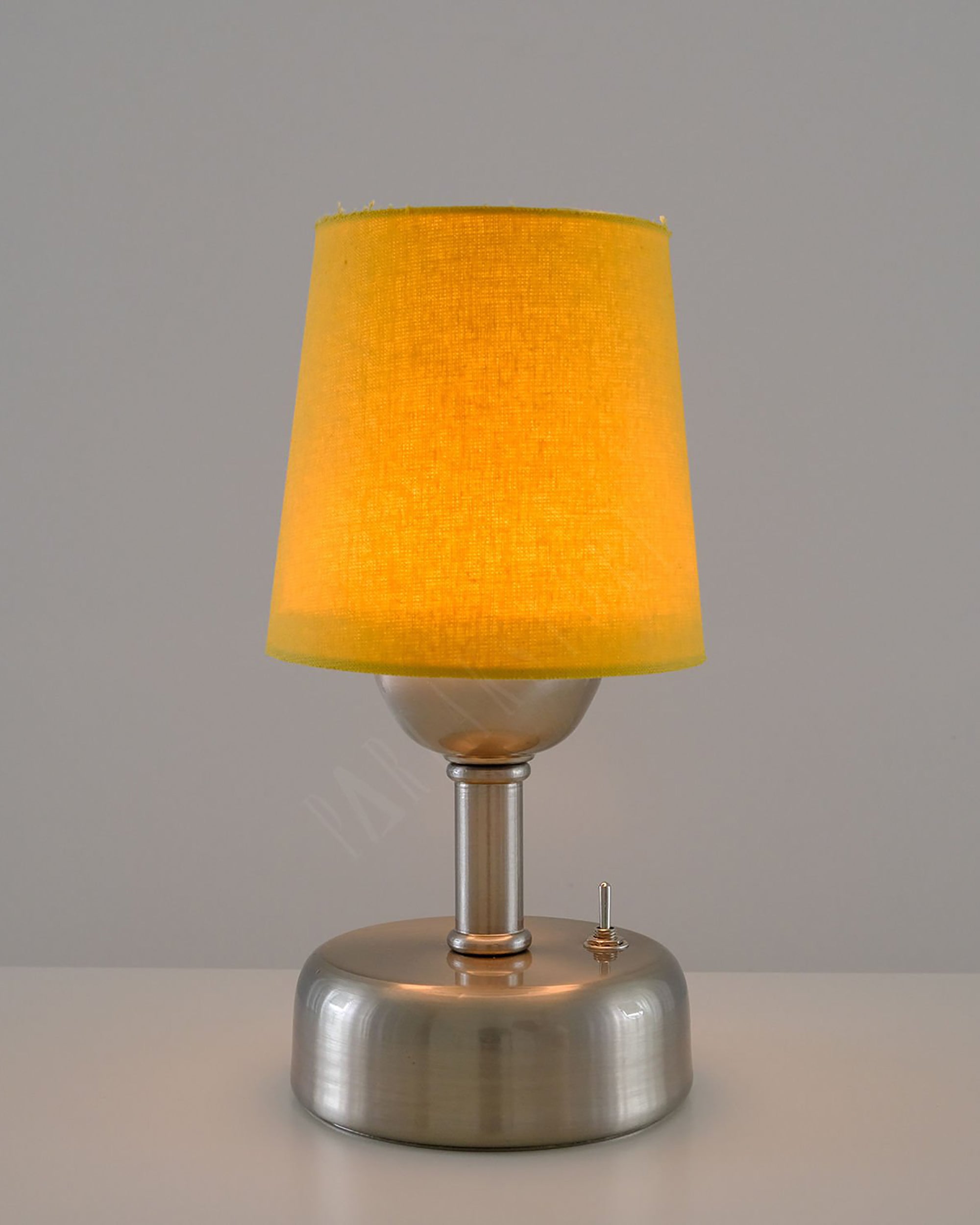 8-inch Vintage Silver Cordless LED Table Lamp