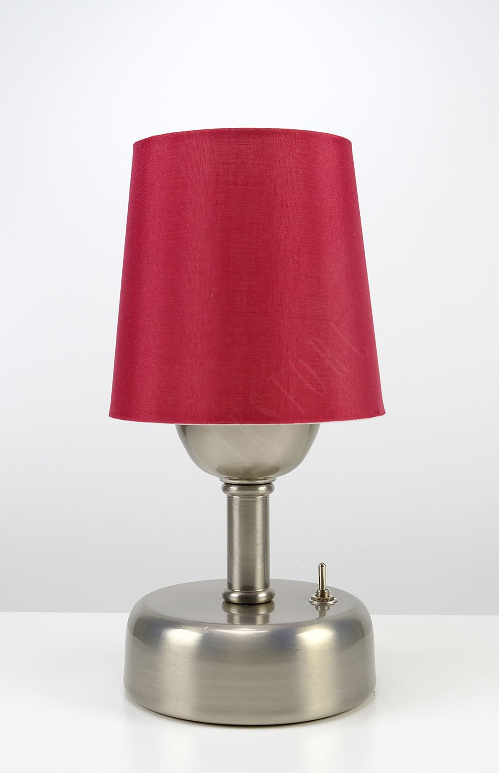 8-inch Vintage Silver Cordless LED Table Lamp