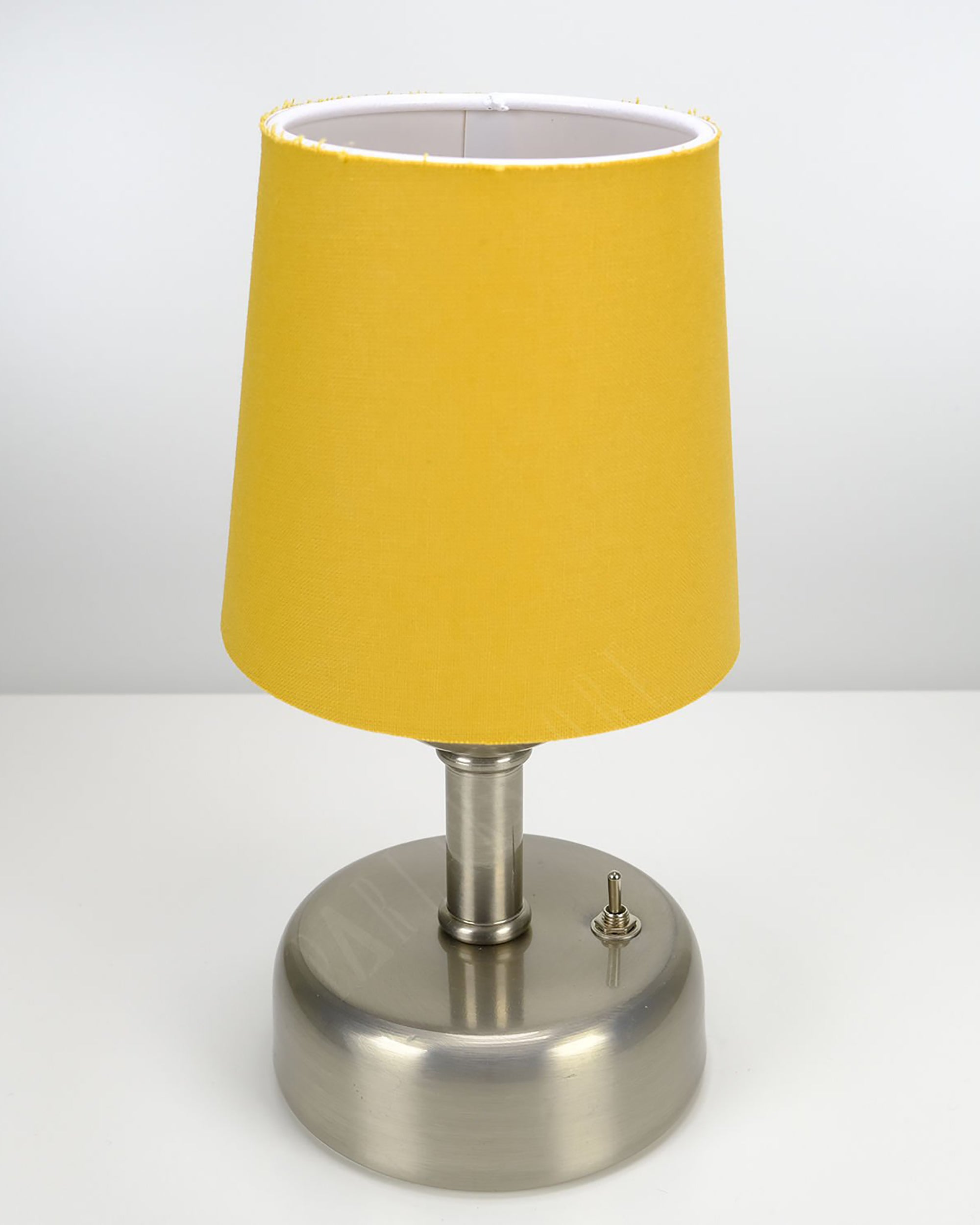 8-inch Vintage Silver Cordless LED Table Lamp