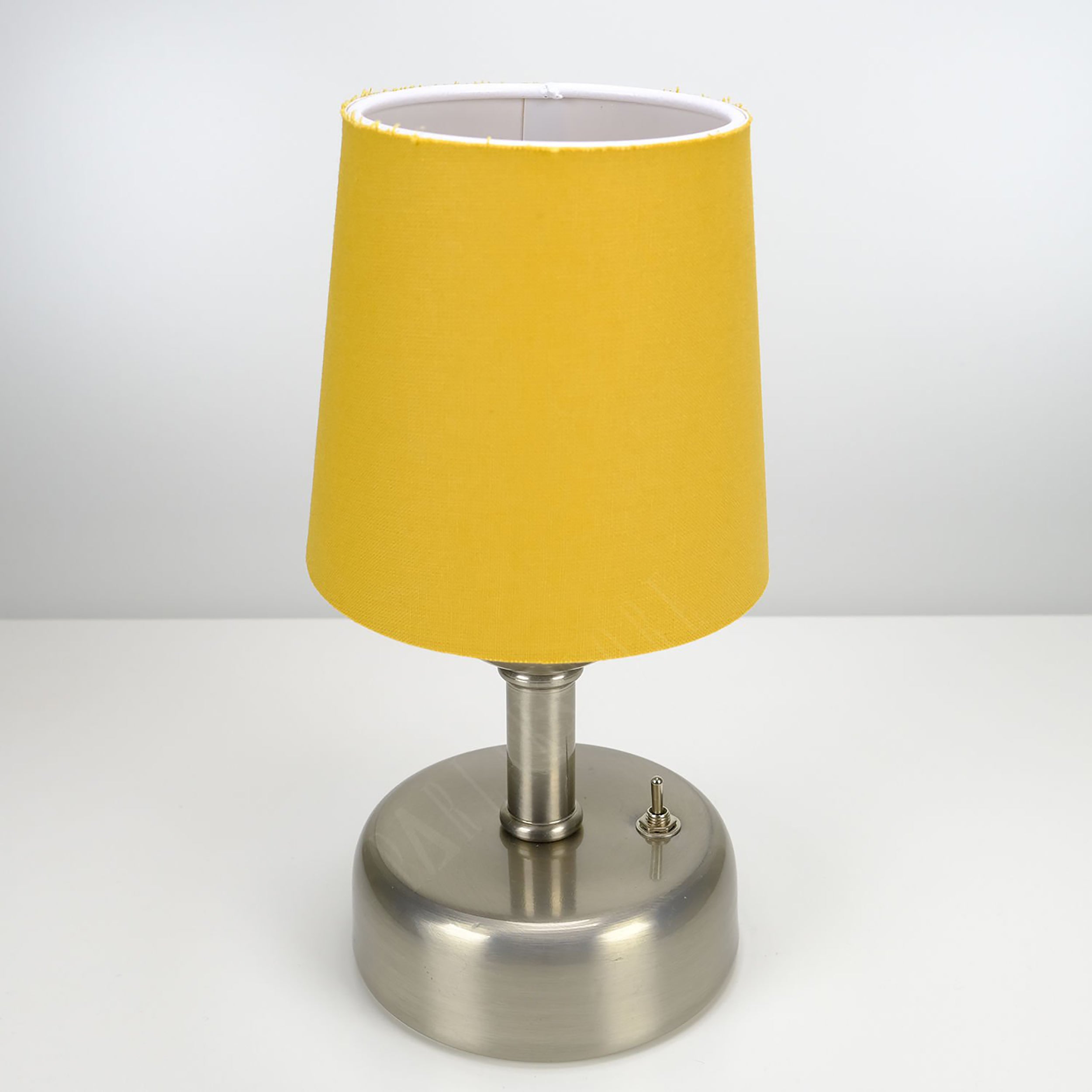 8-inch Vintage Silver Cordless LED Table Lamp