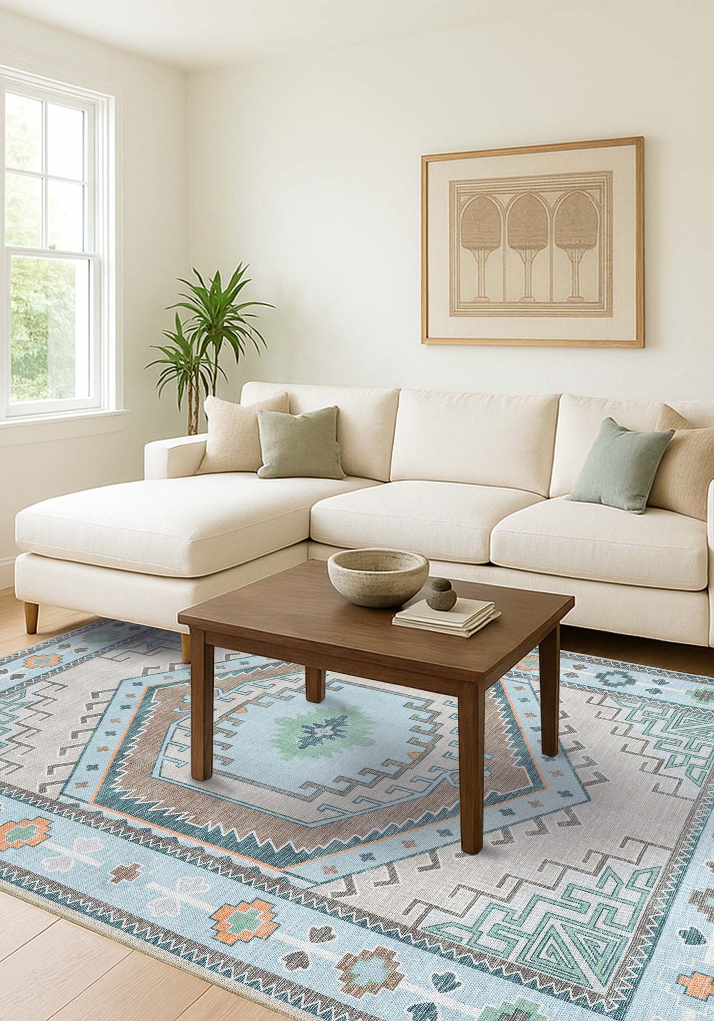 Elea Aesthetic Green Oushak Rug