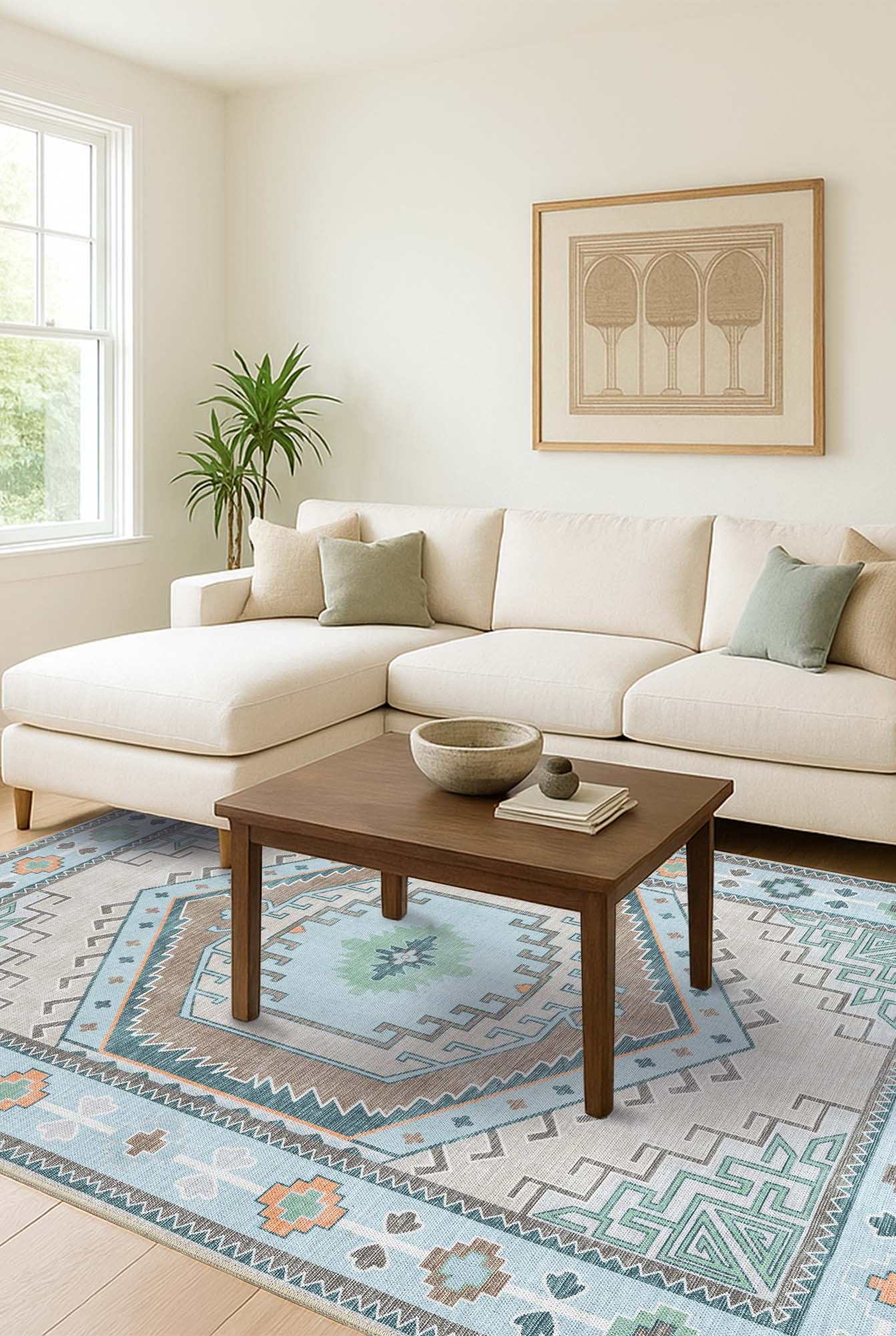 Elea Aesthetic Green Oushak Rug