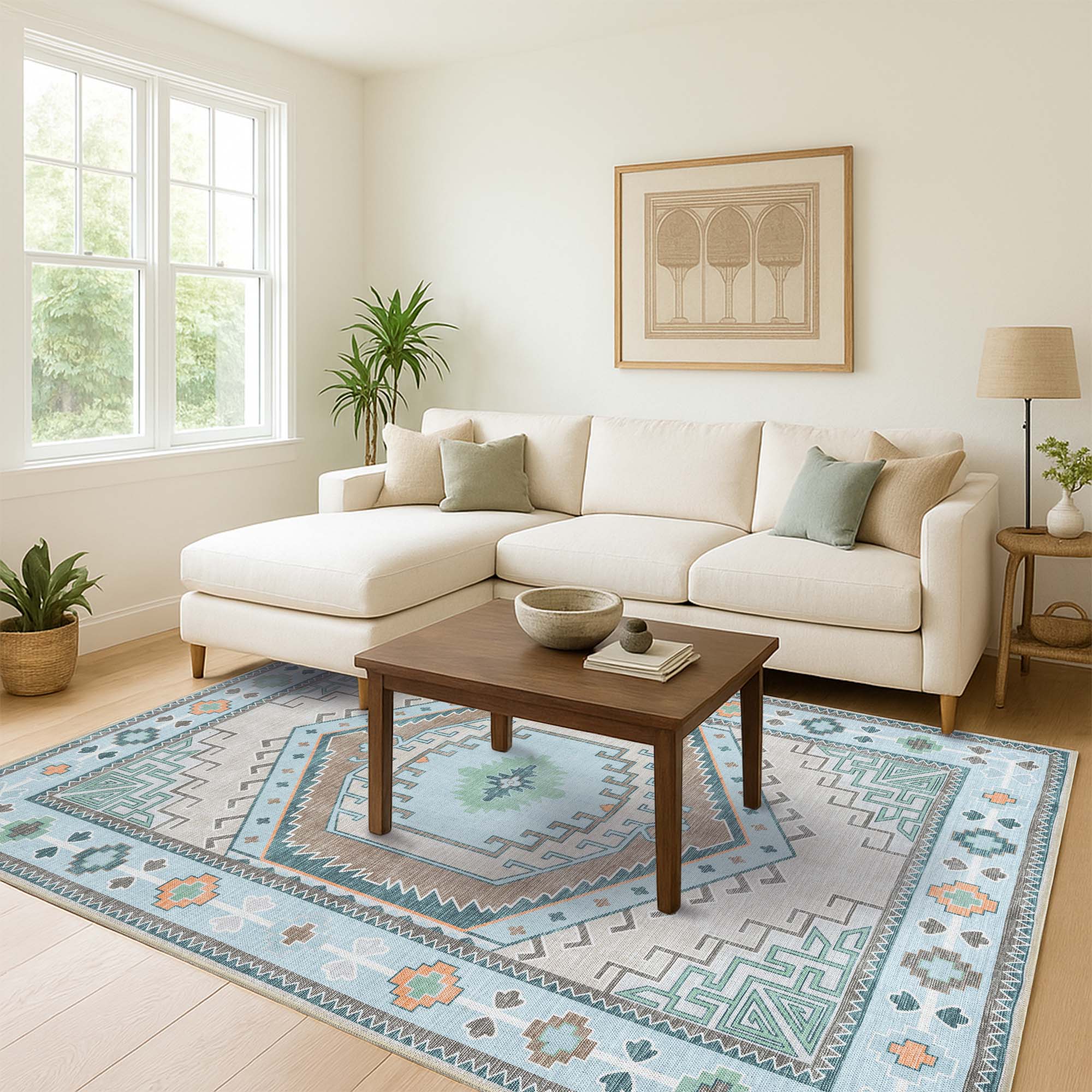 Elea Aesthetic Green Oushak Rug