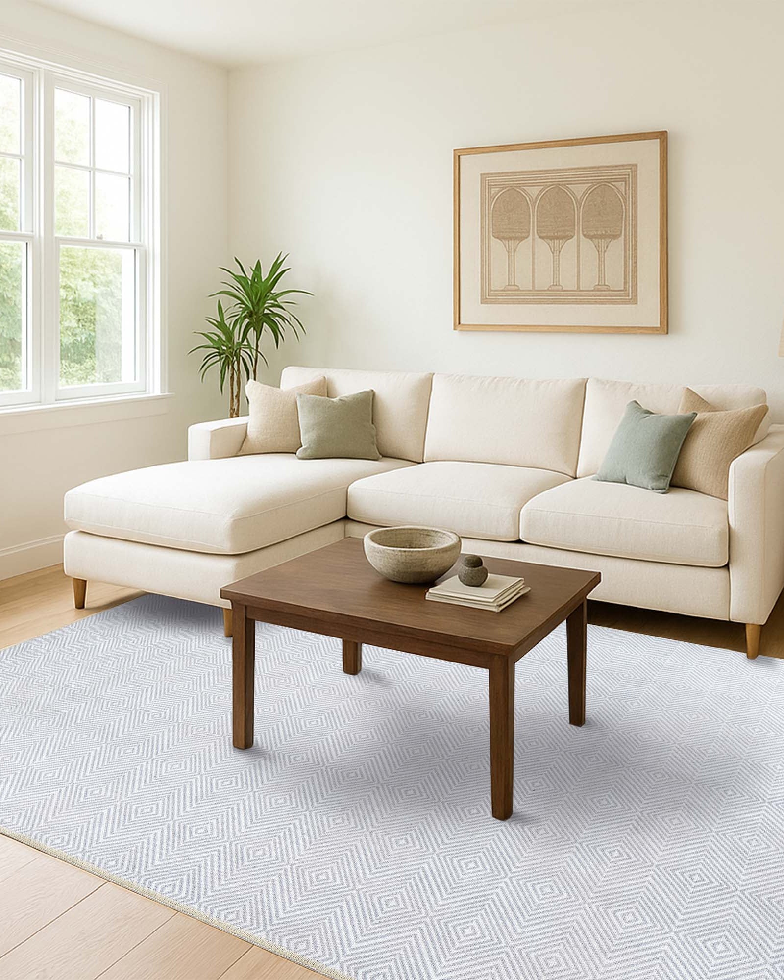 Alivia Modern Turkish Beige Cream Rug