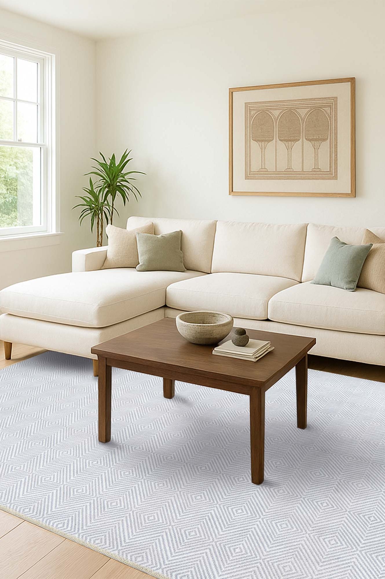 Alivia Modern Turkish Beige Cream Rug