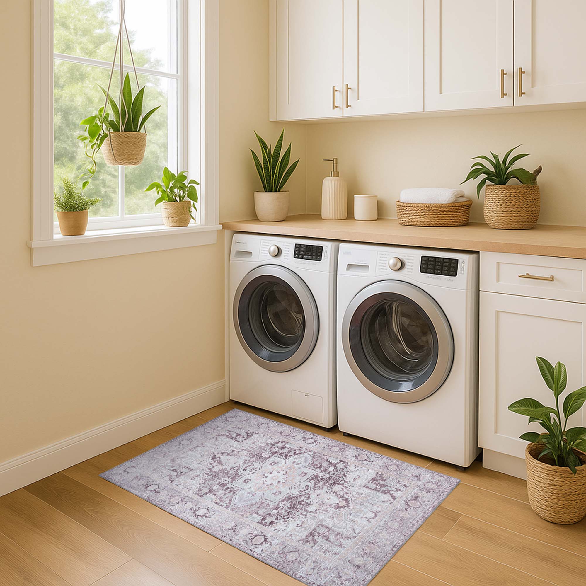 Munya Natural Pastel Modern Persian Rug