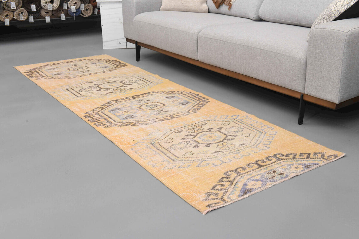 Handmade Oushak Runner Rug