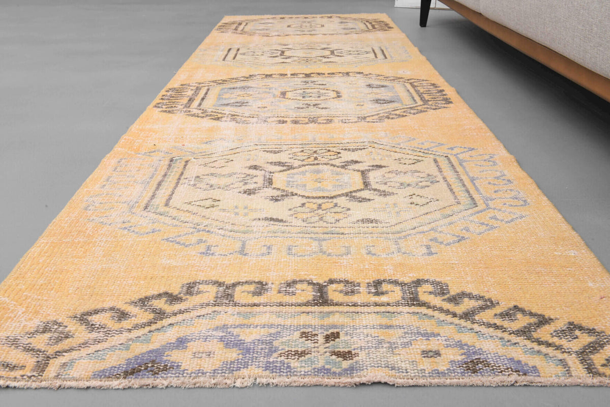 Handmade Oushak Runner Rug