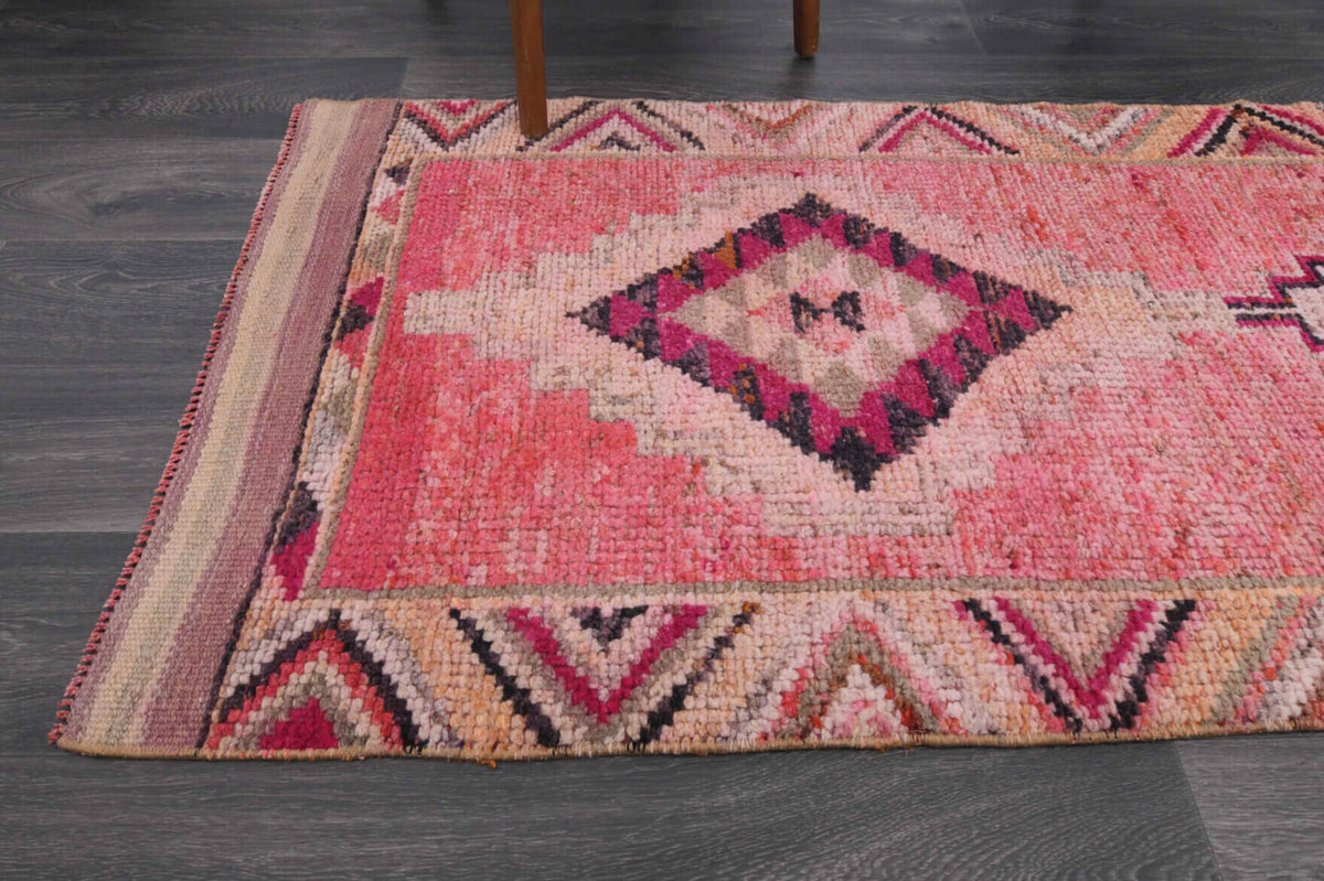 3x10 feet Vintage Turkish Runner Rug
