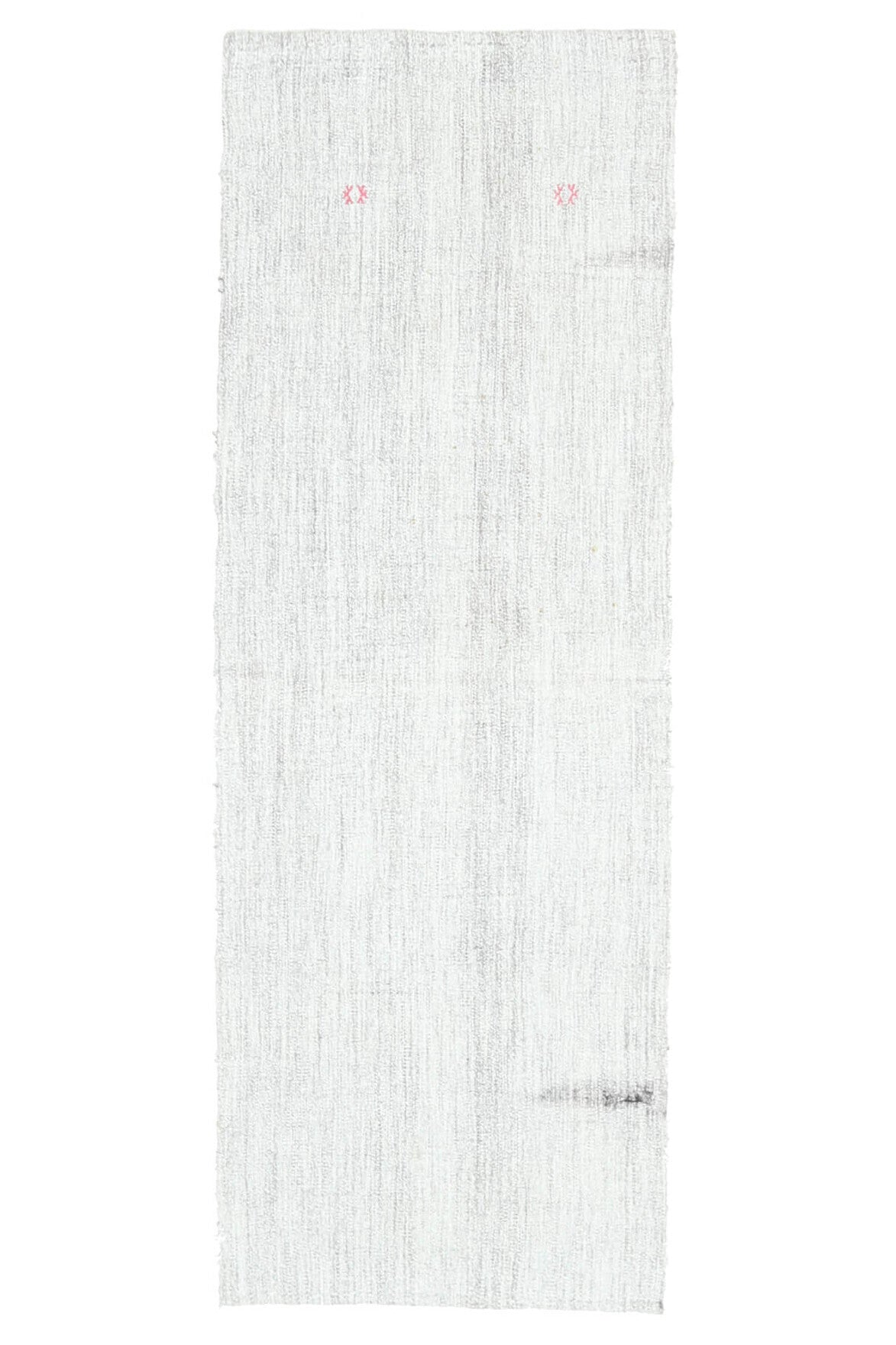 Gray Solid Vintage Kilim Rug