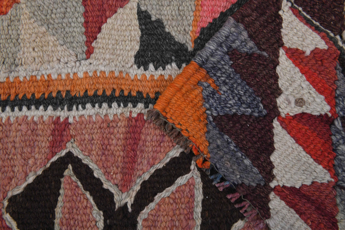 Aspendos - Hand-Knotted Flatweave Vintage Runner Rug