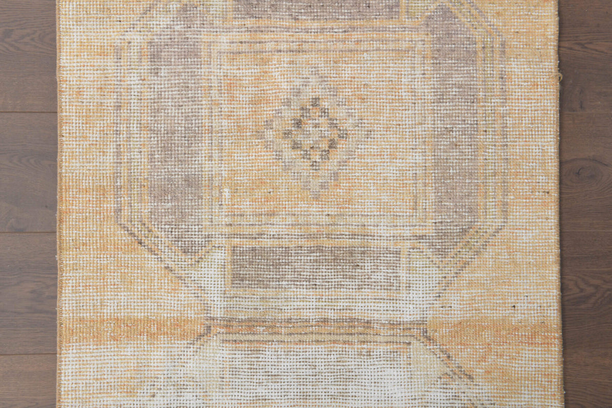 Faded Vintage Anatolian Runner Rug