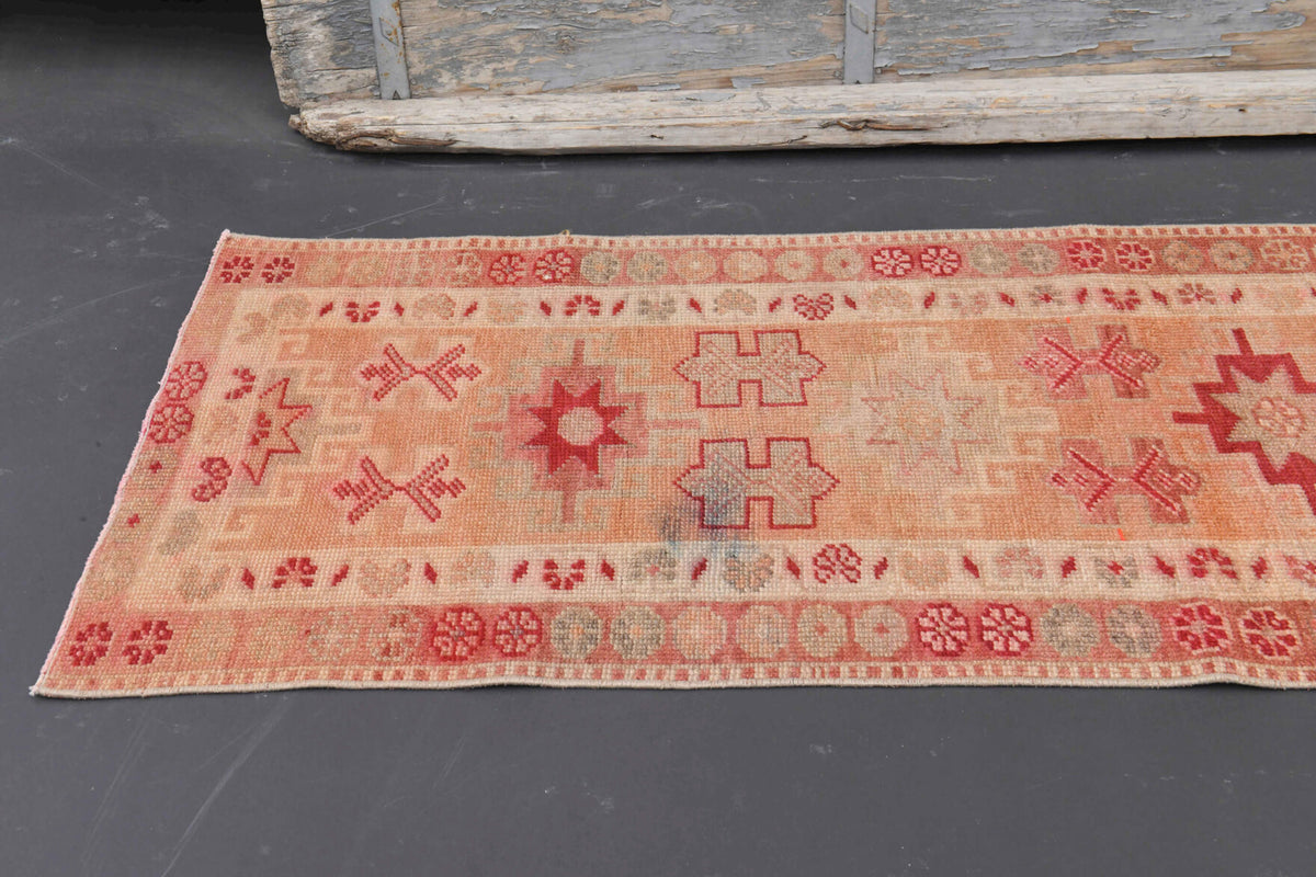 Hand-Knotted Anatolian Vintage Long Runner Rug