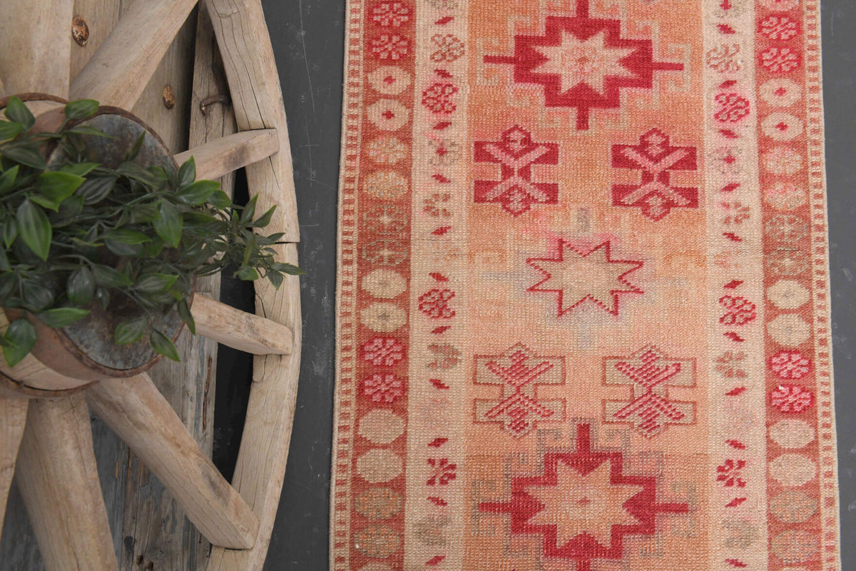 Hand-Knotted Anatolian Vintage Long Runner Rug