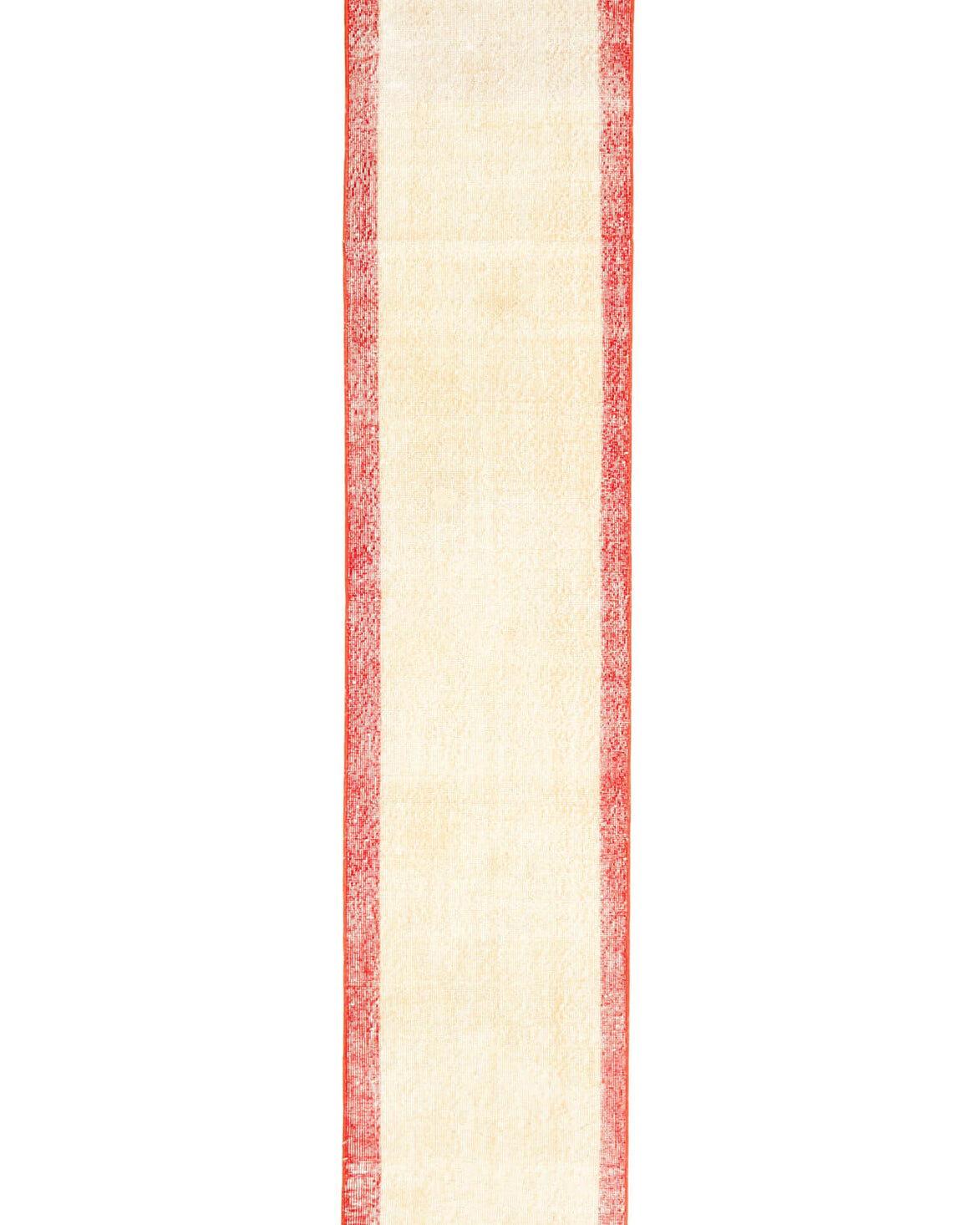 Bordered Vintage Oushak Runner Rug