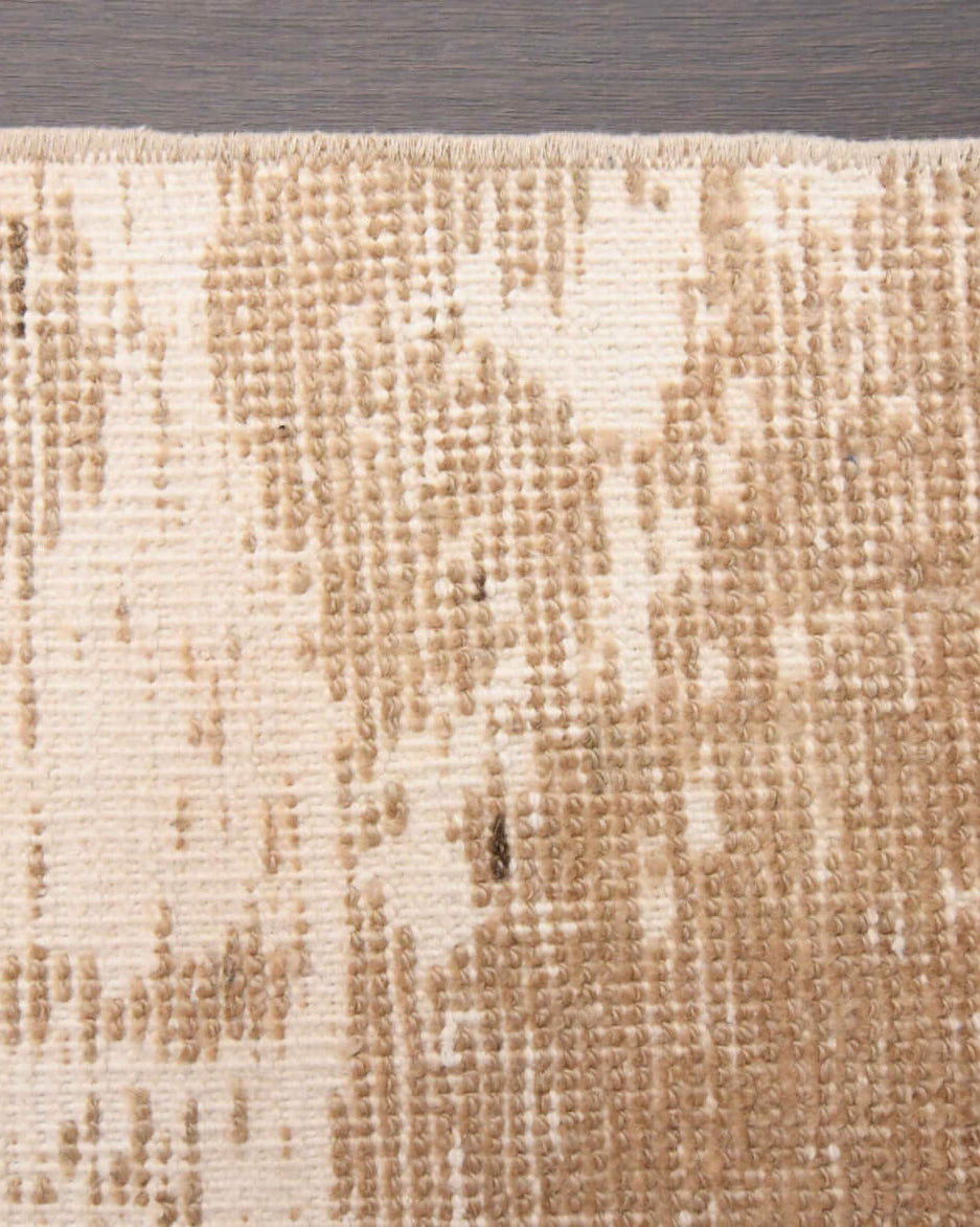 Handmade wool runner from Anatolia, Turkey – Copper Colored Vintage Runner Rug 3'5" x 10'4"