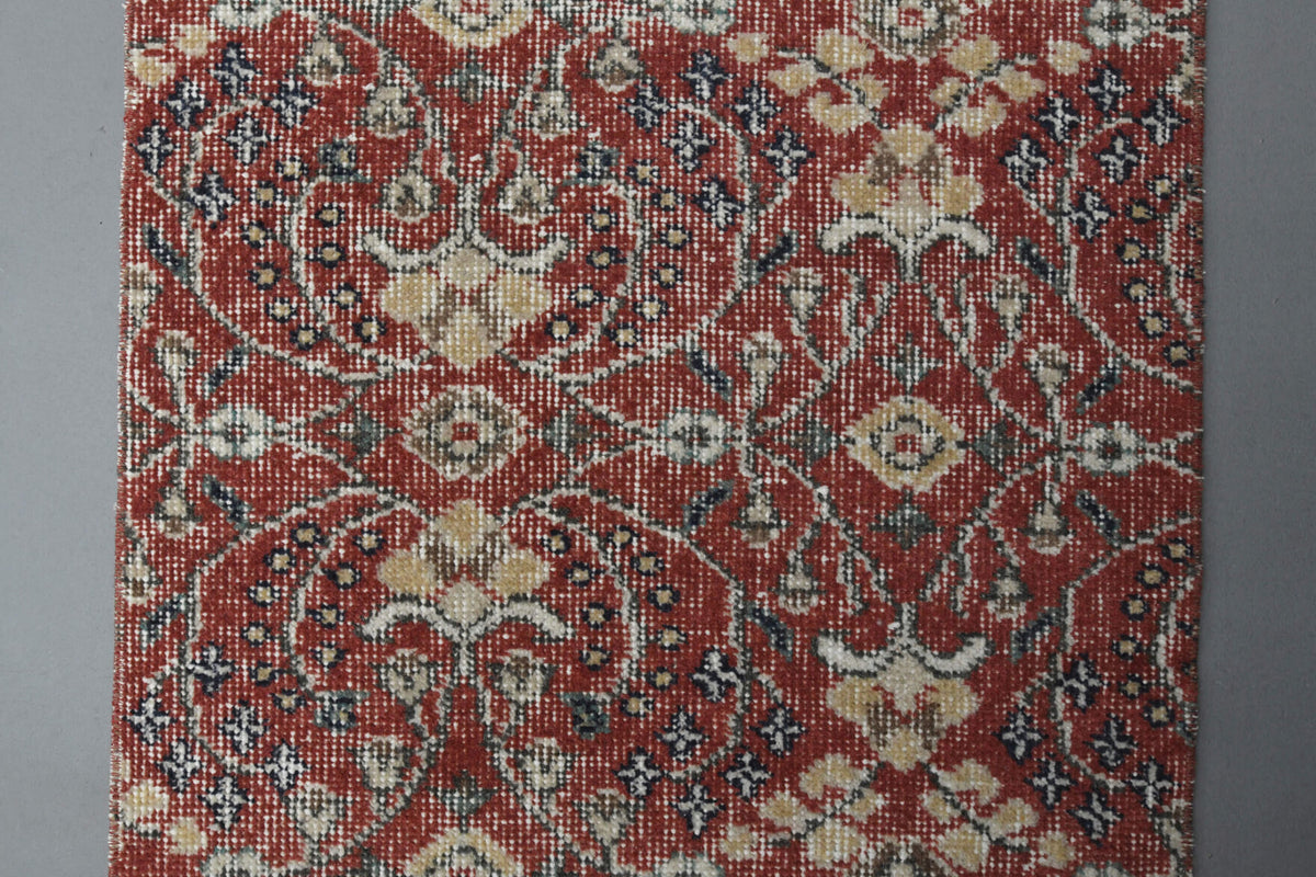 Floral Turkish Hereke Runner Rug