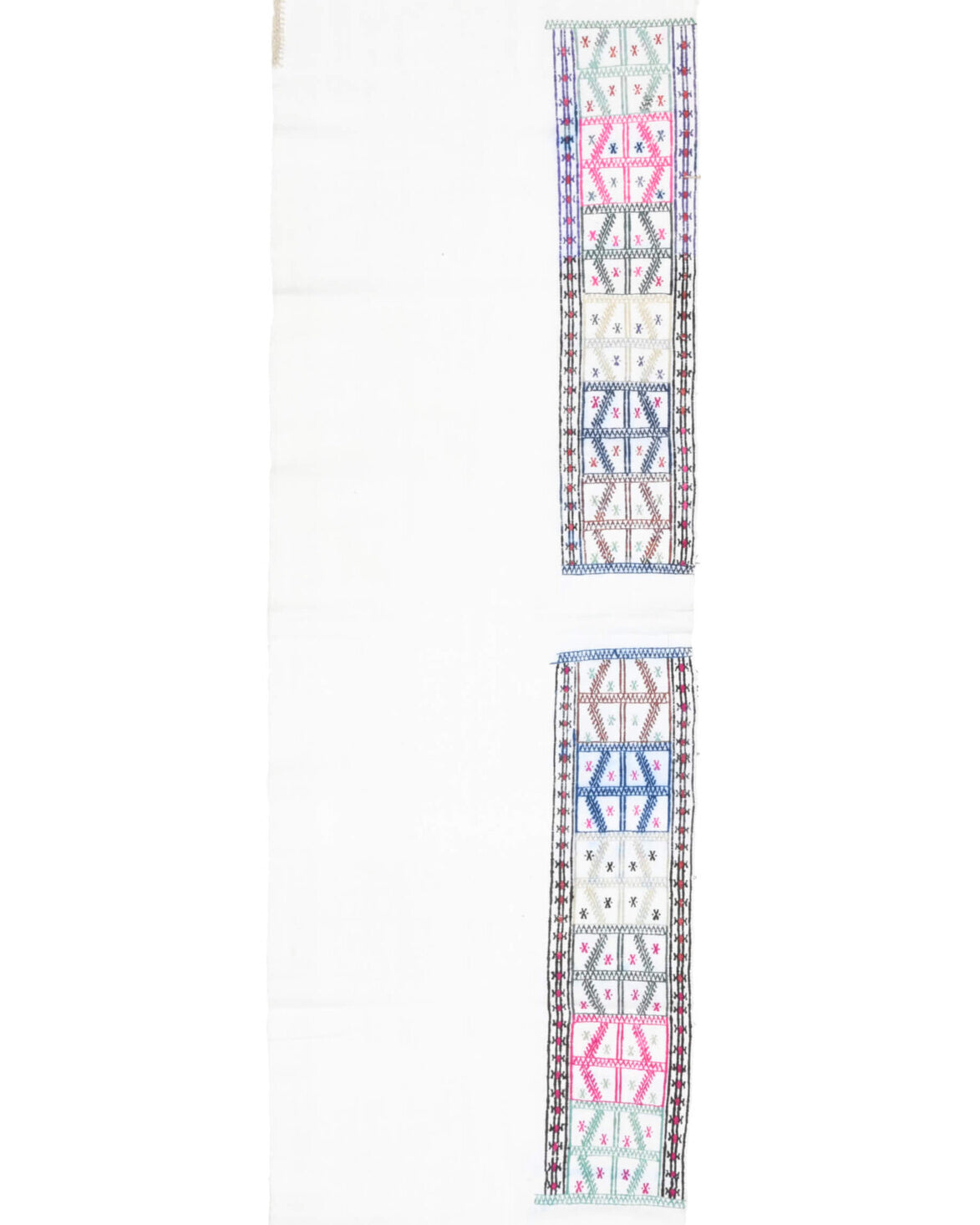 Boho Chic - White Vintage Kilim Runner