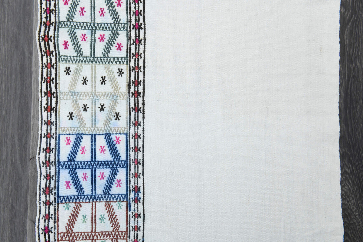 Boho Chic - White Vintage Kilim Runner