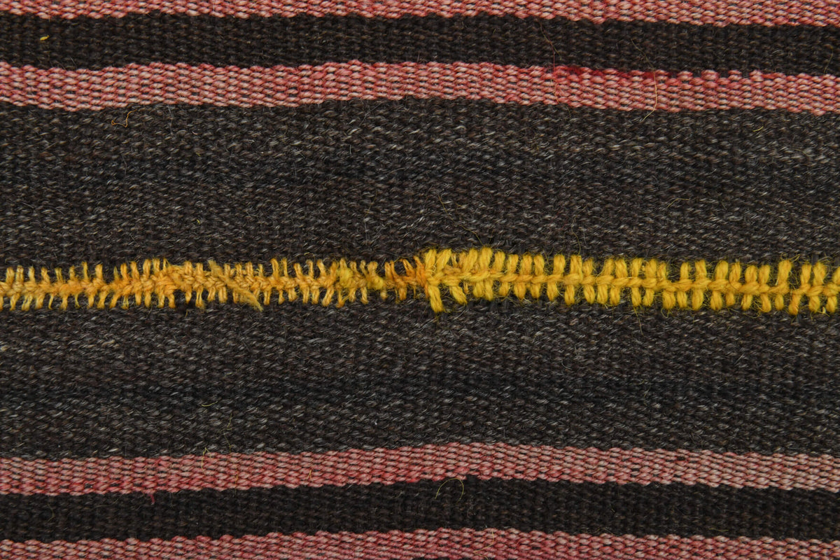 Handwoven flatweave wool runner from Anatolia, Turkey – Wide & Long Striped Kilim Runner Rug 5'9" x 15'3"