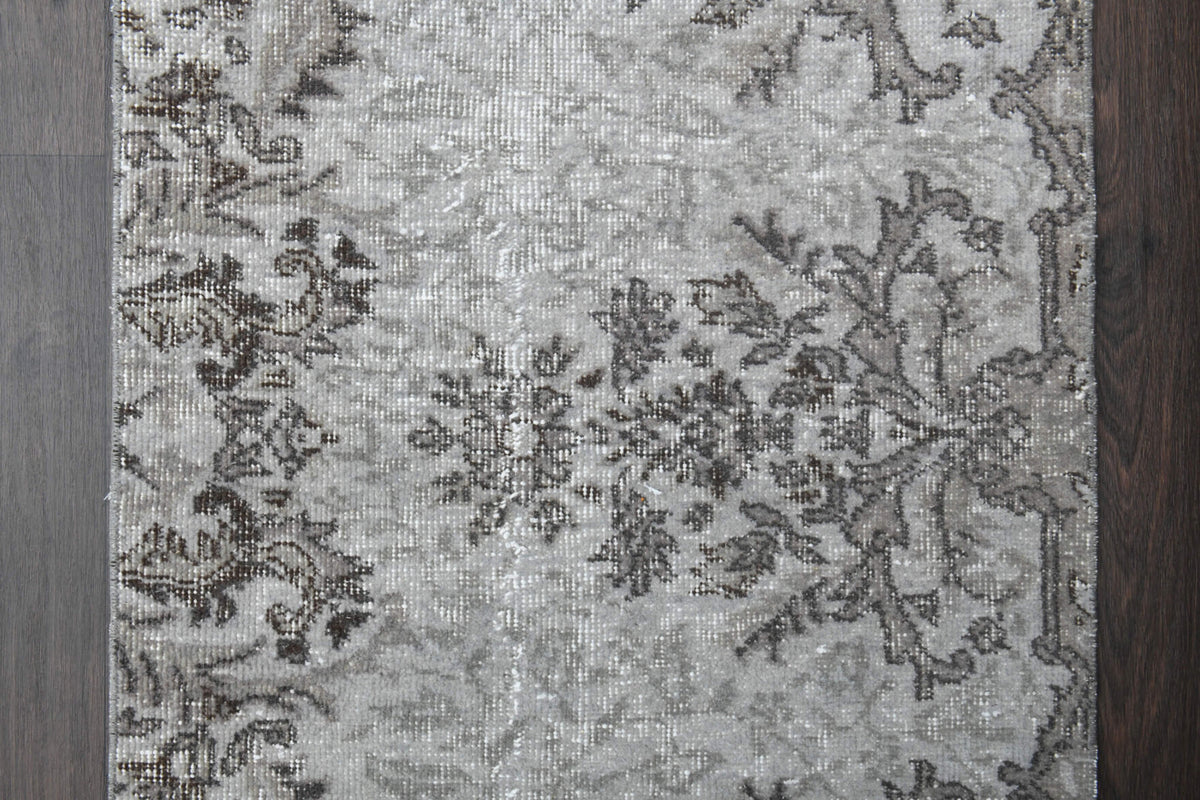 Folk Art Turkish Oushak Runner Rug