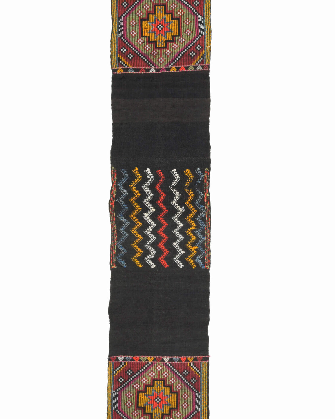 Vintage Narrow Runner - Turkish Kilim Rug