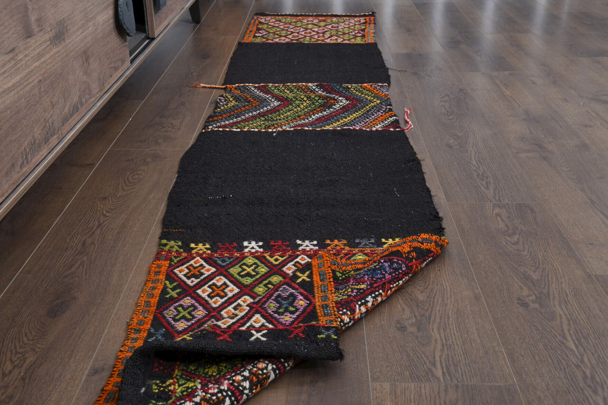 Ikat Turkish Kilim Runner Rug