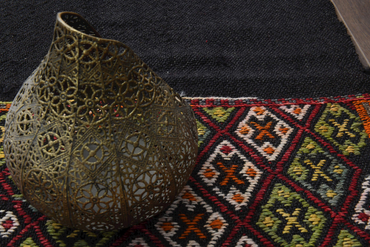 Ikat Turkish Kilim Runner Rug