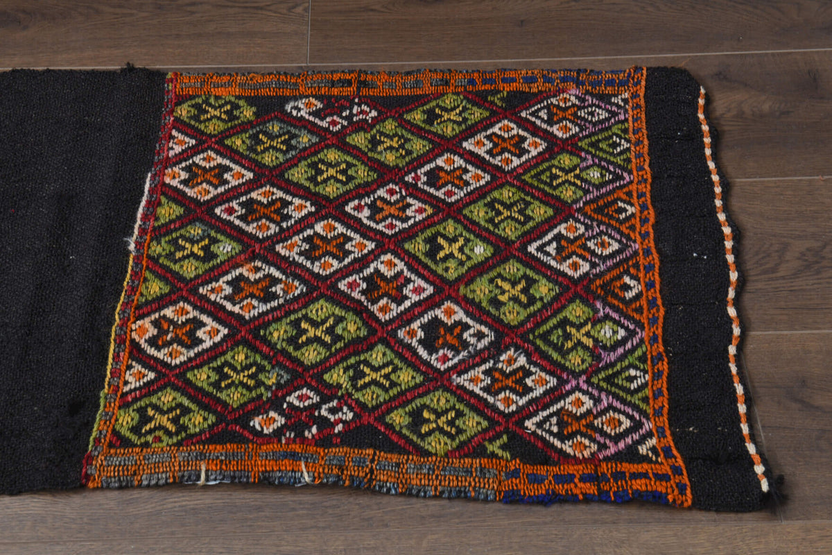 Ikat Turkish Kilim Runner Rug
