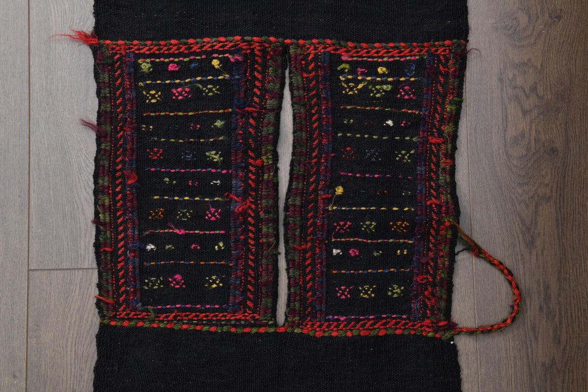 Hand-crafted Anatolian vintage kilim runner Myrtodike in wool, 1960s