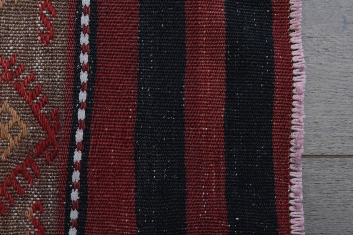 Turkish Ikat Kilim Runner Rug